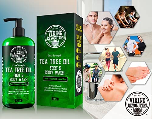 Foto 7 pulgar | Gel De Baño Viking Revolution, Aceite De Árbol De Té Para Hombre, 250 Ml - Venta Internacional.
