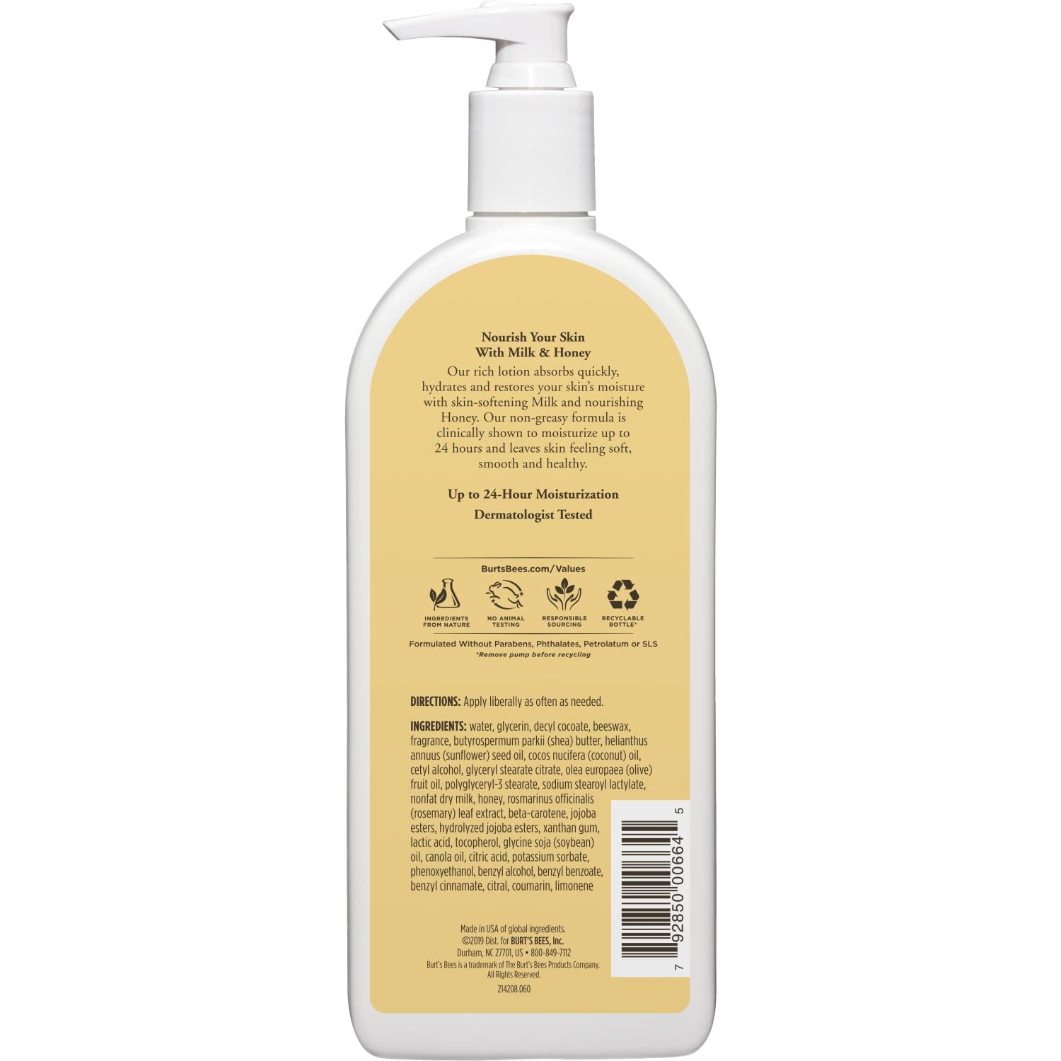 Foto 3 pulgar | Loción Corporal Burt's Bees Milk And Honey 360 Ml (paquete De 3) - Venta Internacional.