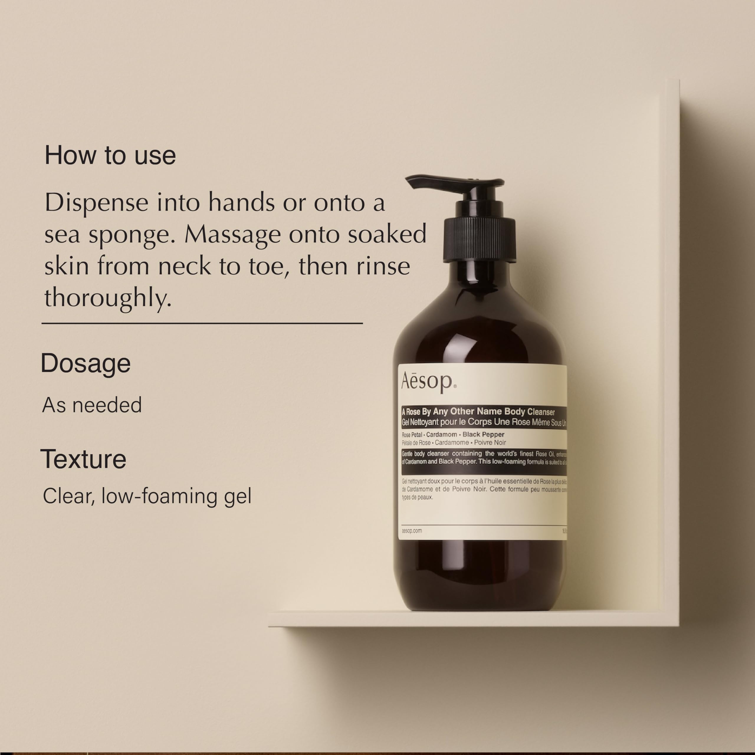 Foto 3 pulgar | Limpiador Corporal Aesop A Rose By Any Other Name, 500 Ml - Venta Internacional.
