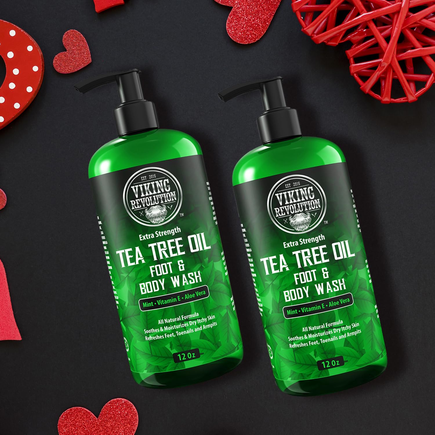 Foto 3 pulgar | Gel De Baño Viking Revolution Con Aceite De Árbol De Té Para Hombre, Paquete De 2 - Venta Internacional.