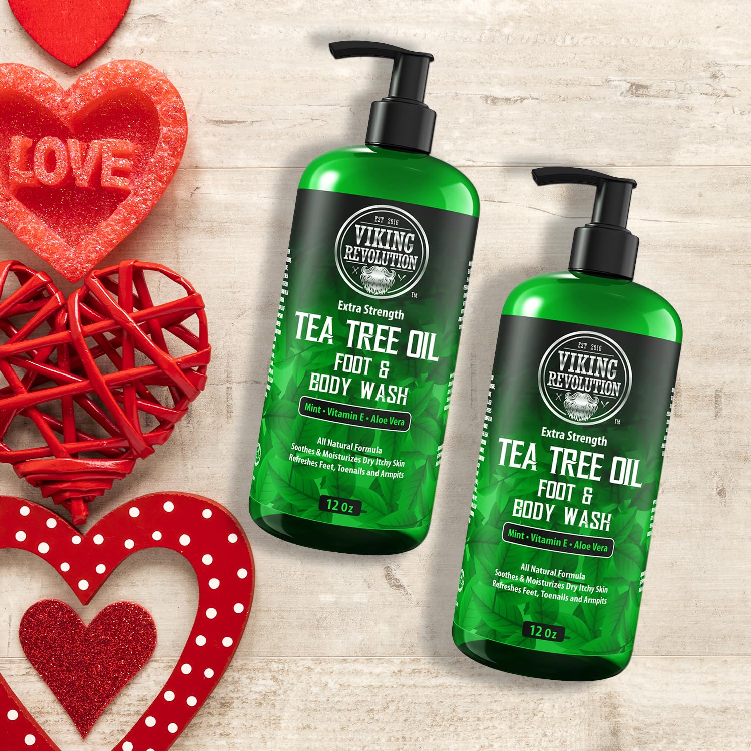 Foto 4 pulgar | Gel De Baño Viking Revolution Con Aceite De Árbol De Té Para Hombre, Paquete De 2 - Venta Internacional.