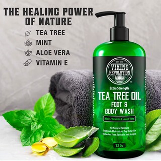 Foto 4 | Gel De Baño Viking Revolution Con Aceite De Árbol De Té Para Hombre, Paquete De 2 - Venta Internacional.