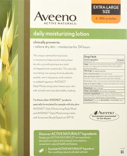 Foto 2 | Loción Hidratante Aveeno Active Naturals 2 Frascos de 300 ml C/U - Venta Internacional
