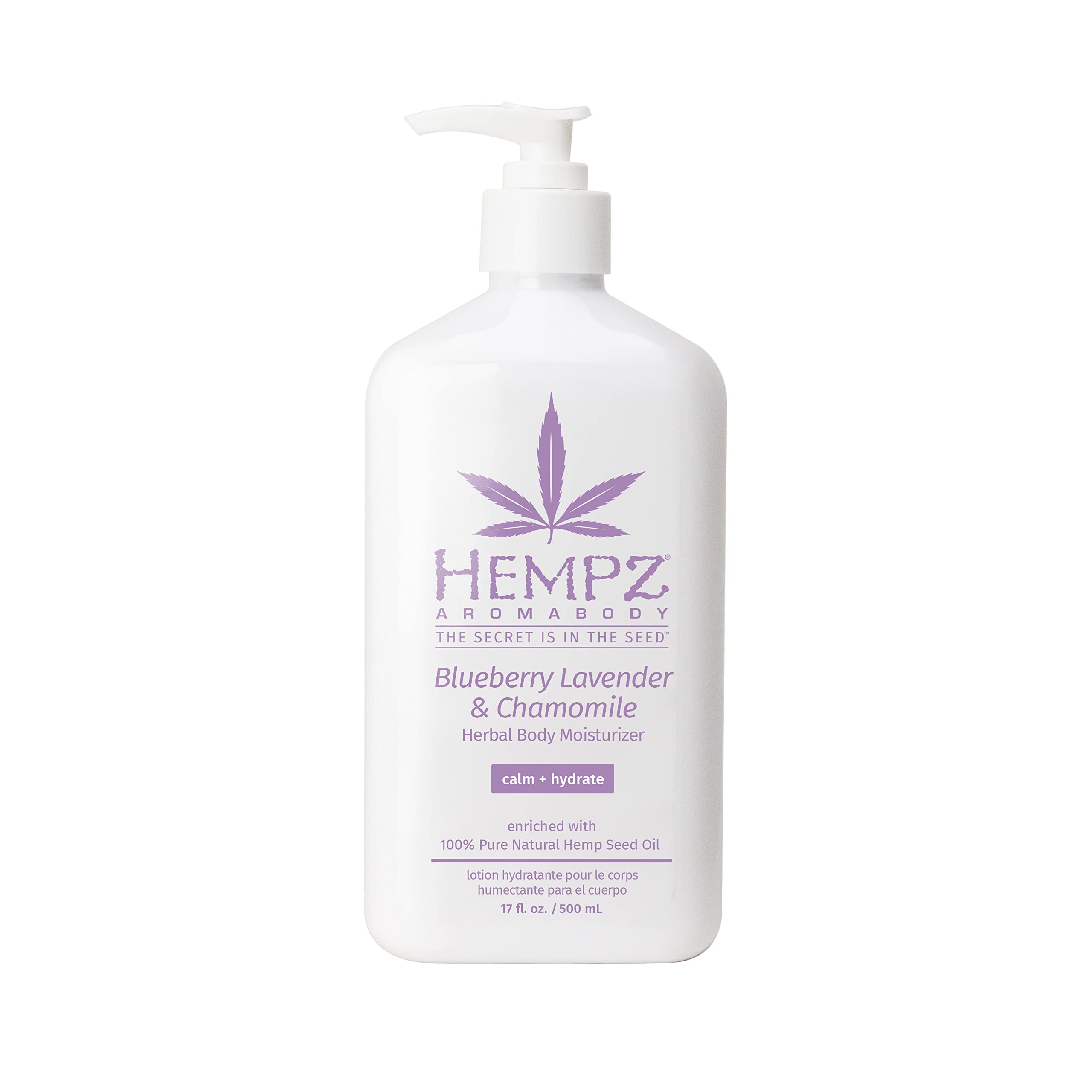 Hidratante Corporal Hempz Blueberry Lavender & Chamomile 500 Ml - Venta Internacional.