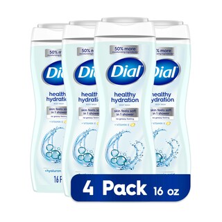 Foto 1 | Gel De Baño Dial Healthy Hydration Con Ácido Hialurónico 480 Ml X 4 - Venta Internacional.