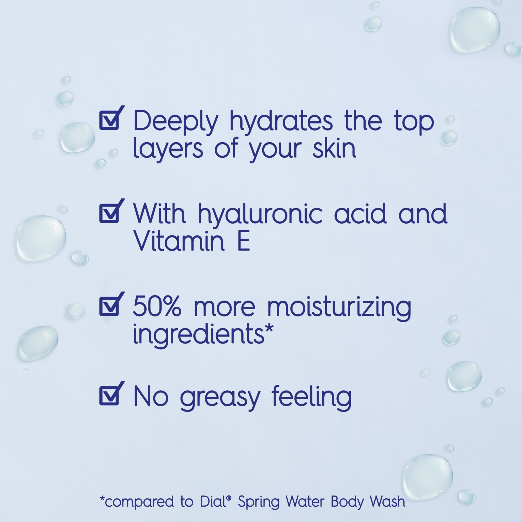 Foto 5 pulgar | Gel De Baño Dial Healthy Hydration Con Ácido Hialurónico 480 Ml X 4 - Venta Internacional.