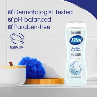 Foto 5 | Gel De Baño Dial Healthy Hydration Con Ácido Hialurónico 480 Ml X 4 - Venta Internacional.