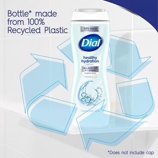 Foto 6 | Gel De Baño Dial Healthy Hydration Con Ácido Hialurónico 480 Ml X 4 - Venta Internacional.