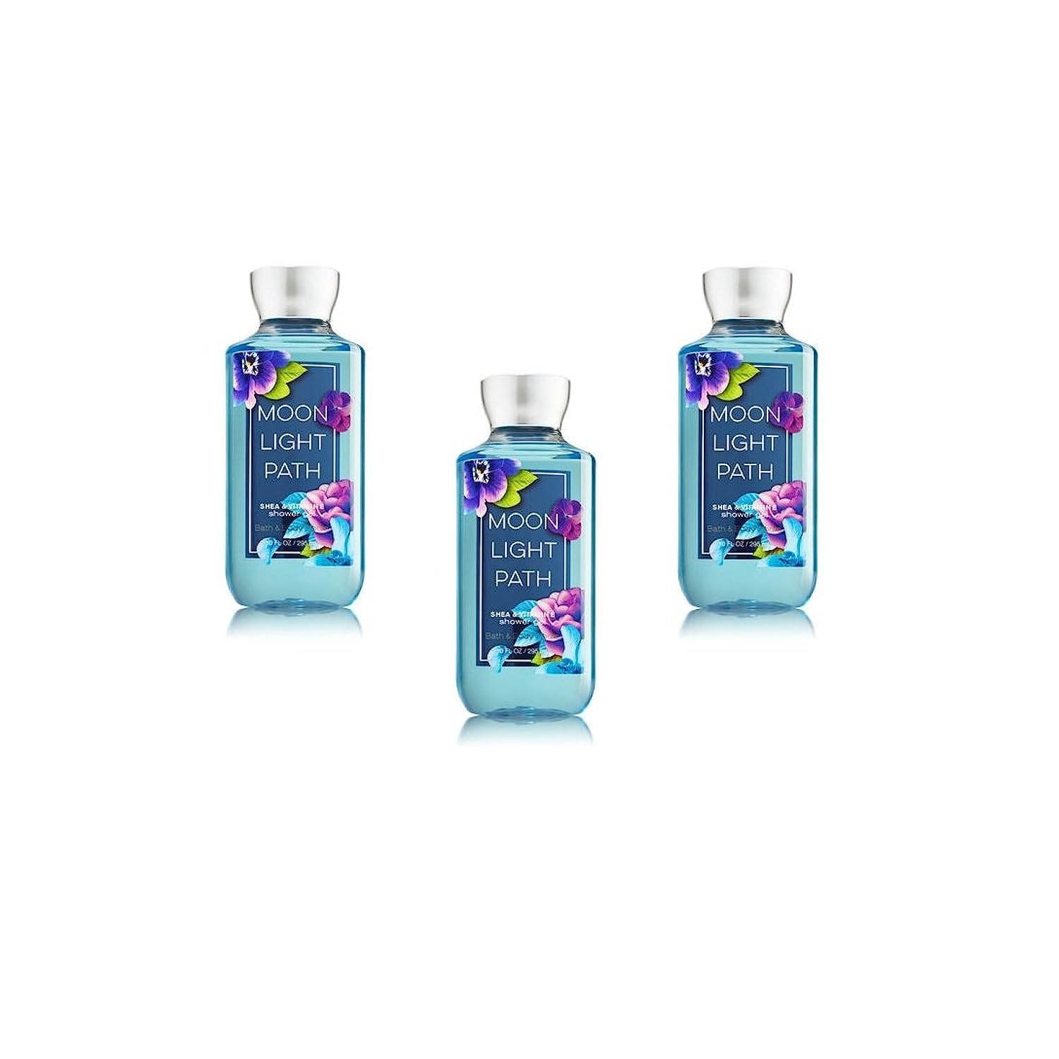 Gel De Ducha Bath & Body Works Moonlight Path, 300 Ml, Paquete De 3 - Venta Internacional.