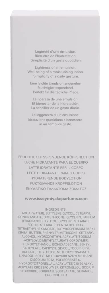 Foto 5 pulgar | Loción Corporal Hidratante Issey Miyake L'eau De Issey 200 Ml Para Mujer - Venta Internacional.