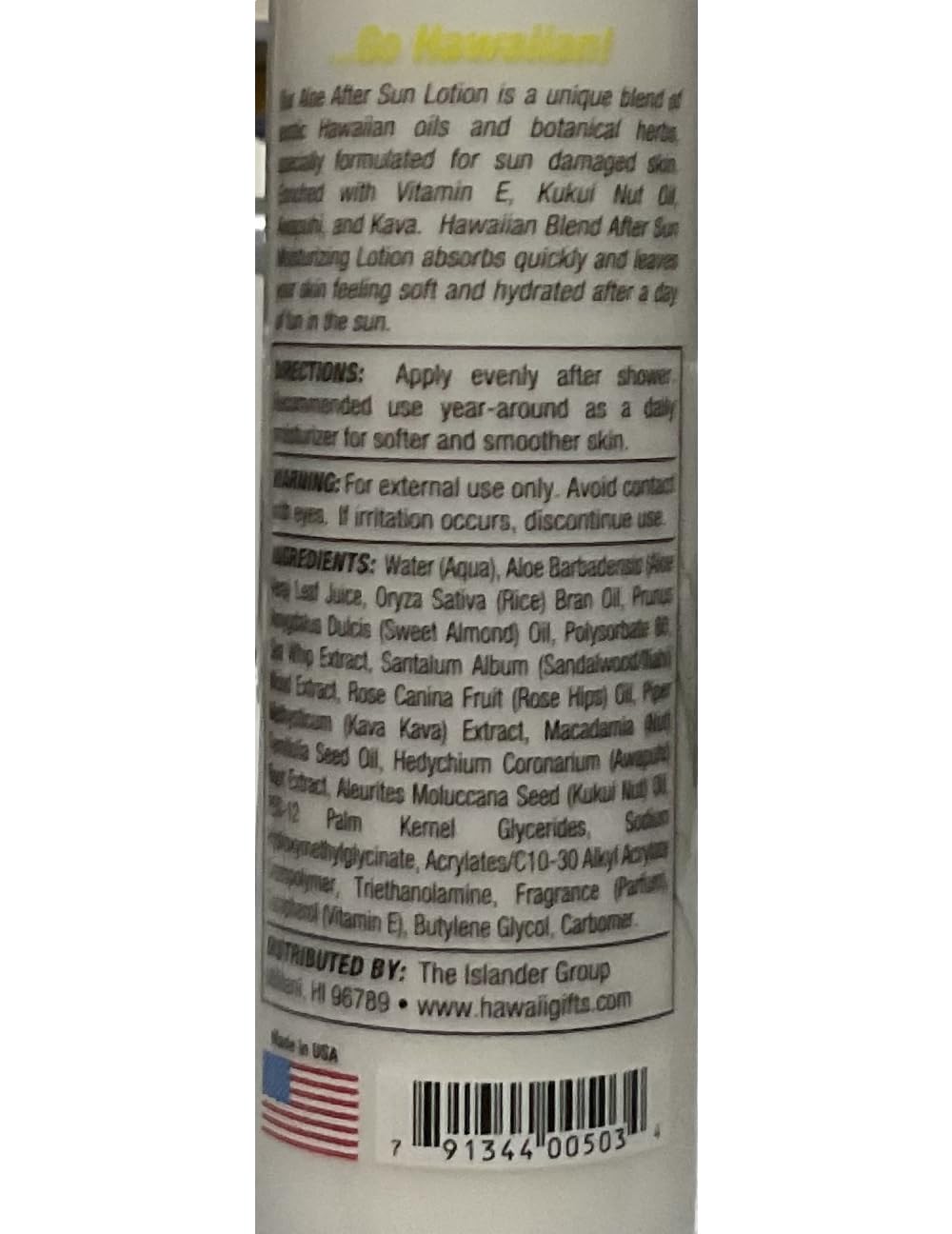 Foto 4 pulgar | Loción Para Después Del Sol Vitaminerals Hawaiian Blend Aloe 240 Ml X4 - Venta Internacional.
