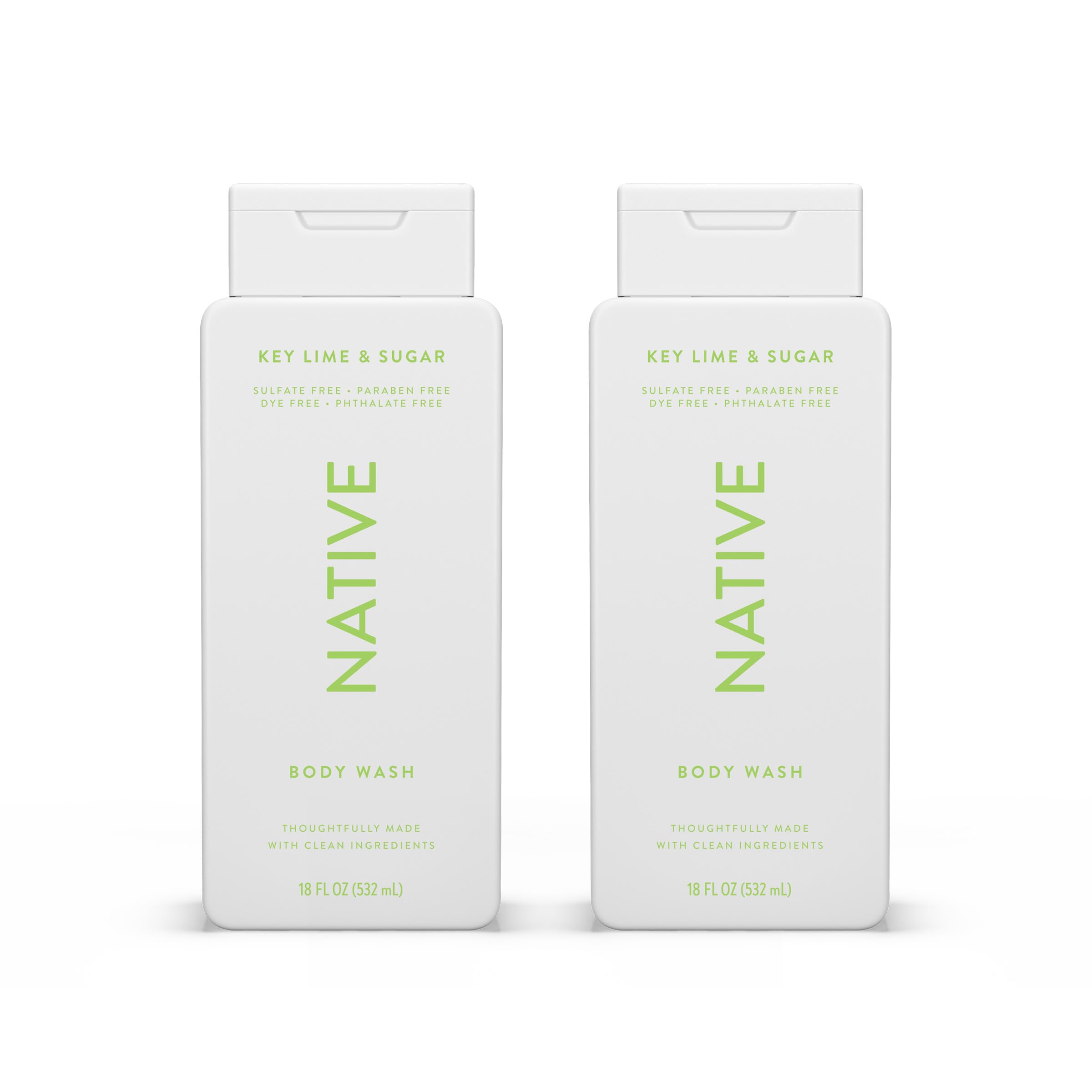 Foto 2 pulgar | Gel De Baño Native Key Lime & Sugar 532 Ml, Paquete De 2 - Venta Internacional.