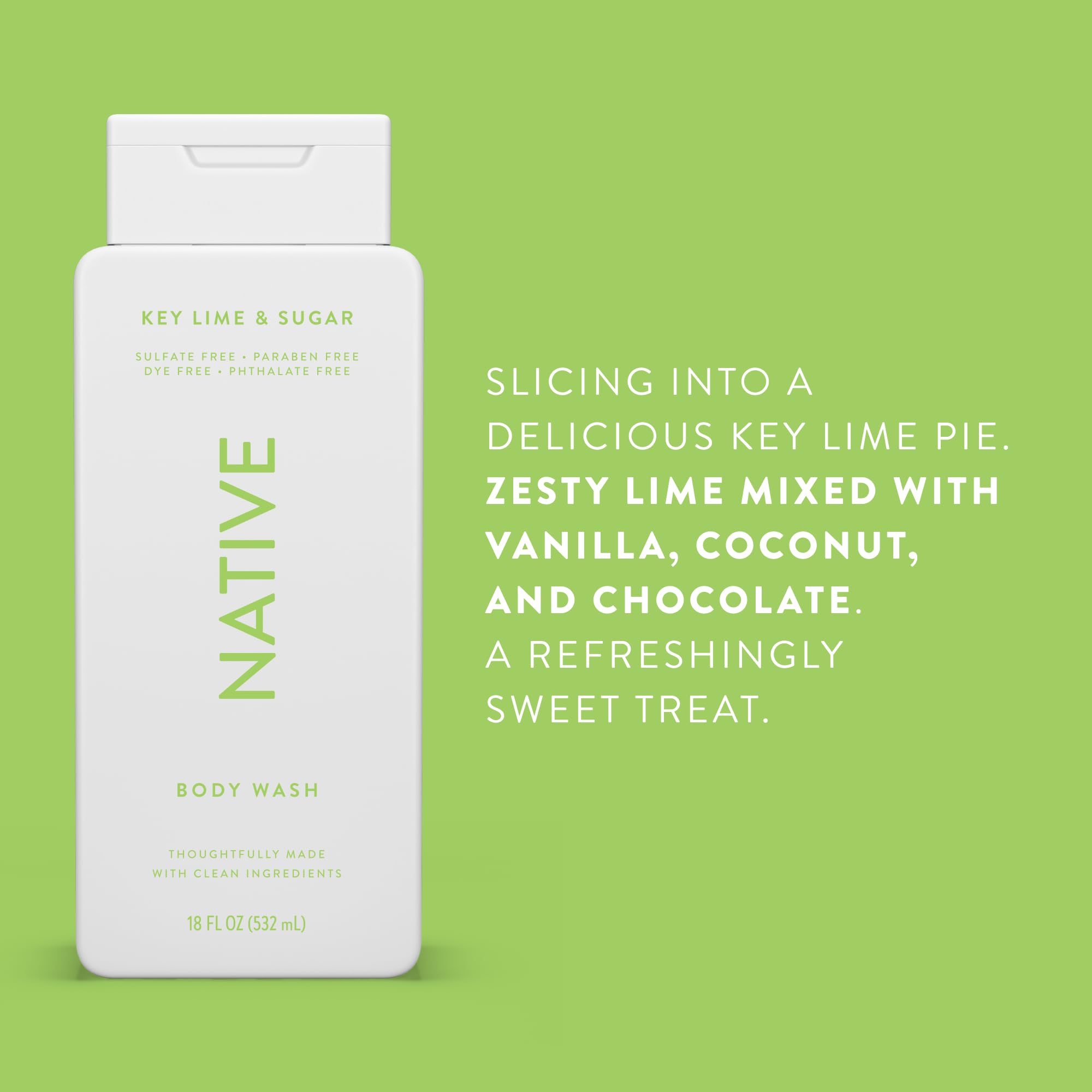 Foto 5 pulgar | Gel De Baño Native Key Lime & Sugar 532 Ml, Paquete De 2 - Venta Internacional.