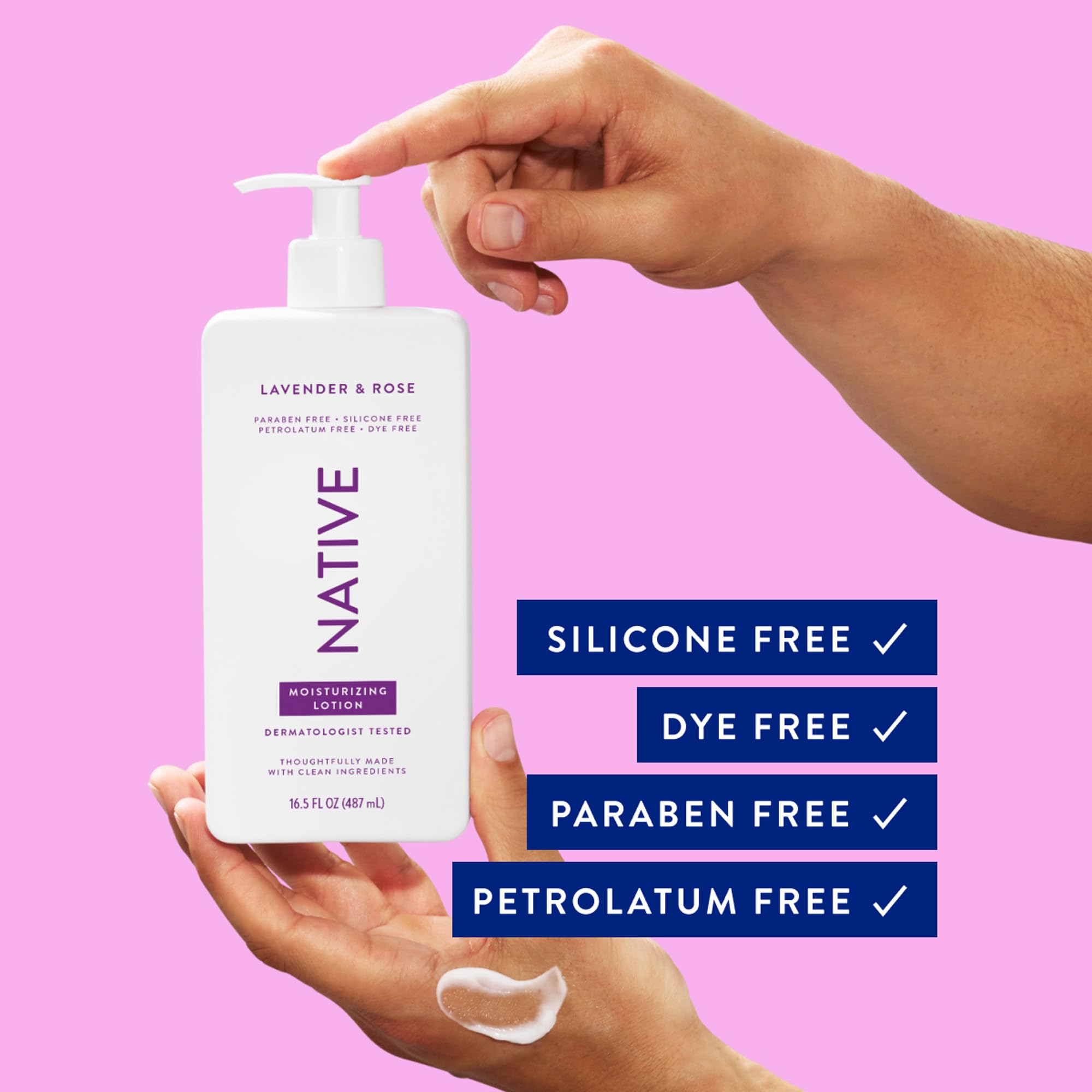 Foto 2 | Loción Corporal Native Restaura La Piel Seca Con Lavanda Y Rosa, 490 Ml - Venta Internacional.
