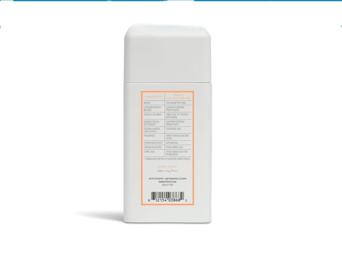 Foto 3 pulgar | Jabón Corporal Native Travel Size Sweet Peach & Nectar, 90 Ml (paquete De 2) - Venta Internacional.