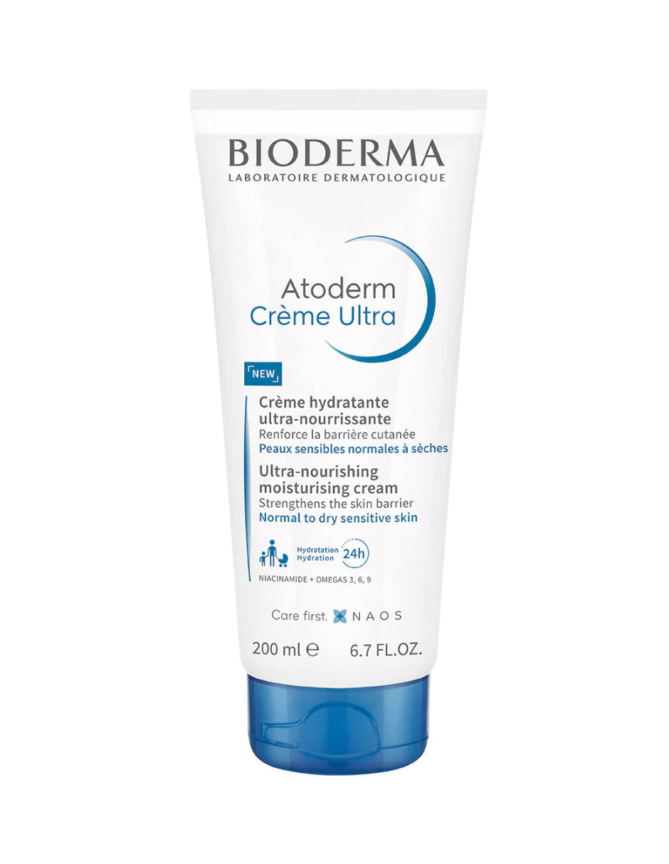Crema Hidratante Ultranutritiva Bioderma Atoderm 200ml.