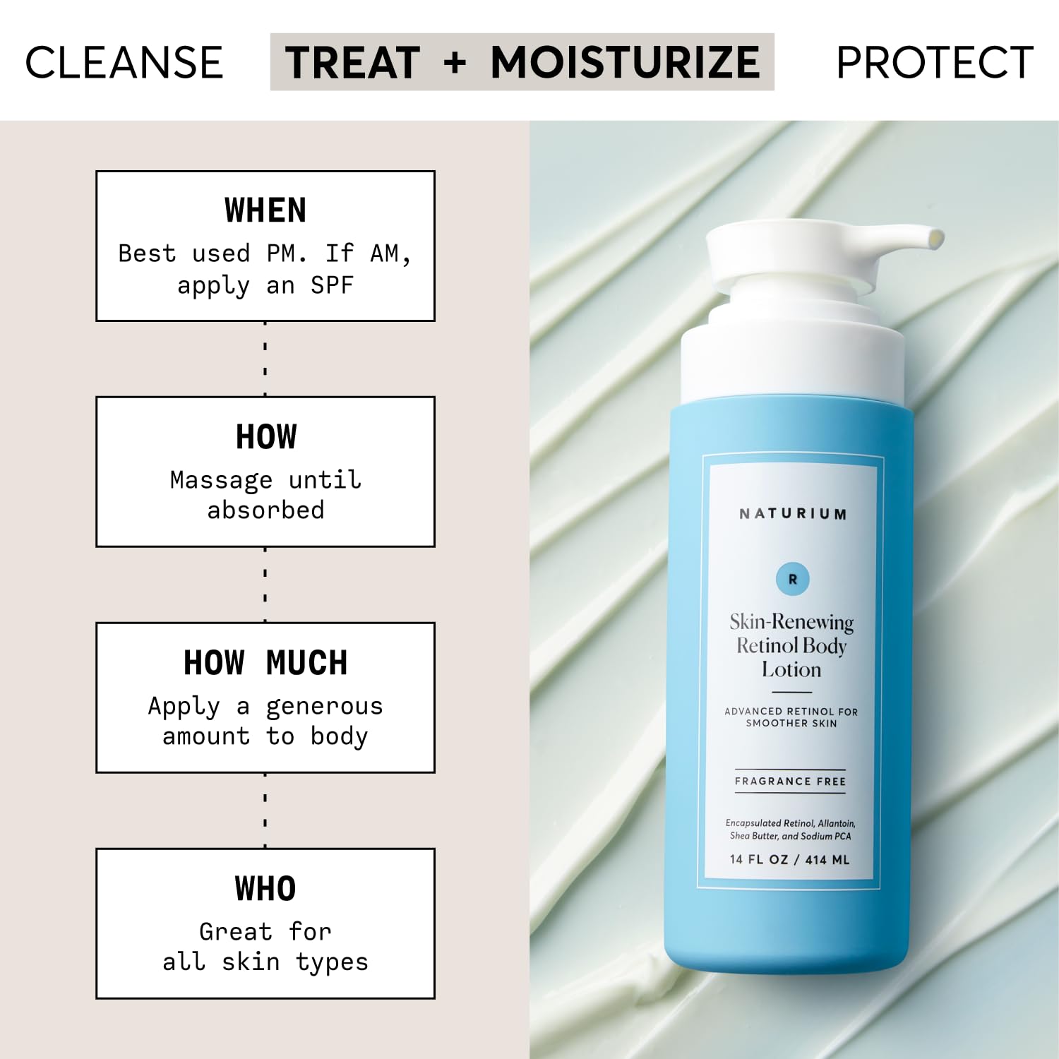 Foto 3 pulgar | Loción Corporal Naturium Skin-renewing Retinol 414ml Jumbo - Venta Internacional.