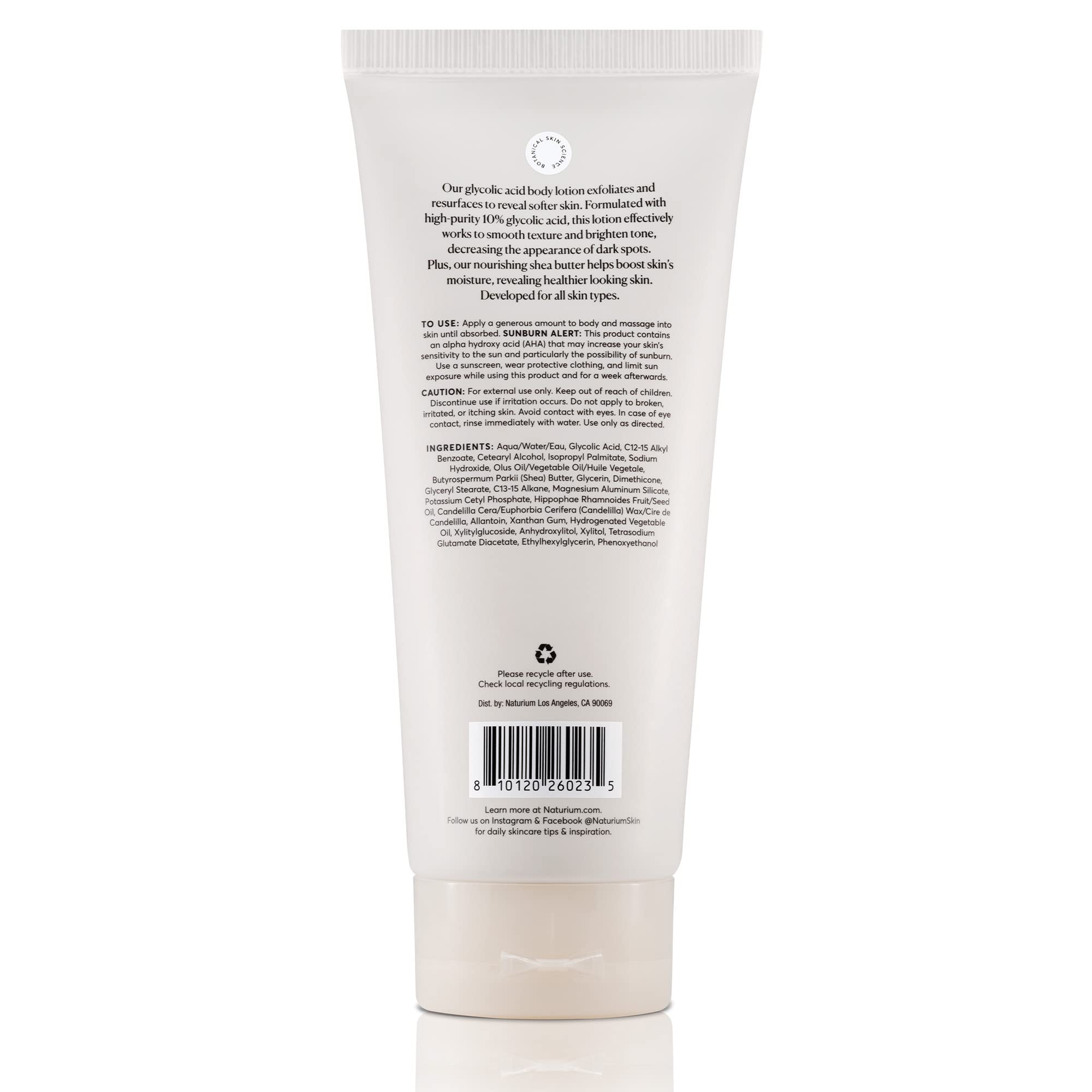 Foto 8 pulgar | Loción Corporal Naturium The Smoother Con Ácido Glicólico 240 Ml - Venta Internacional.