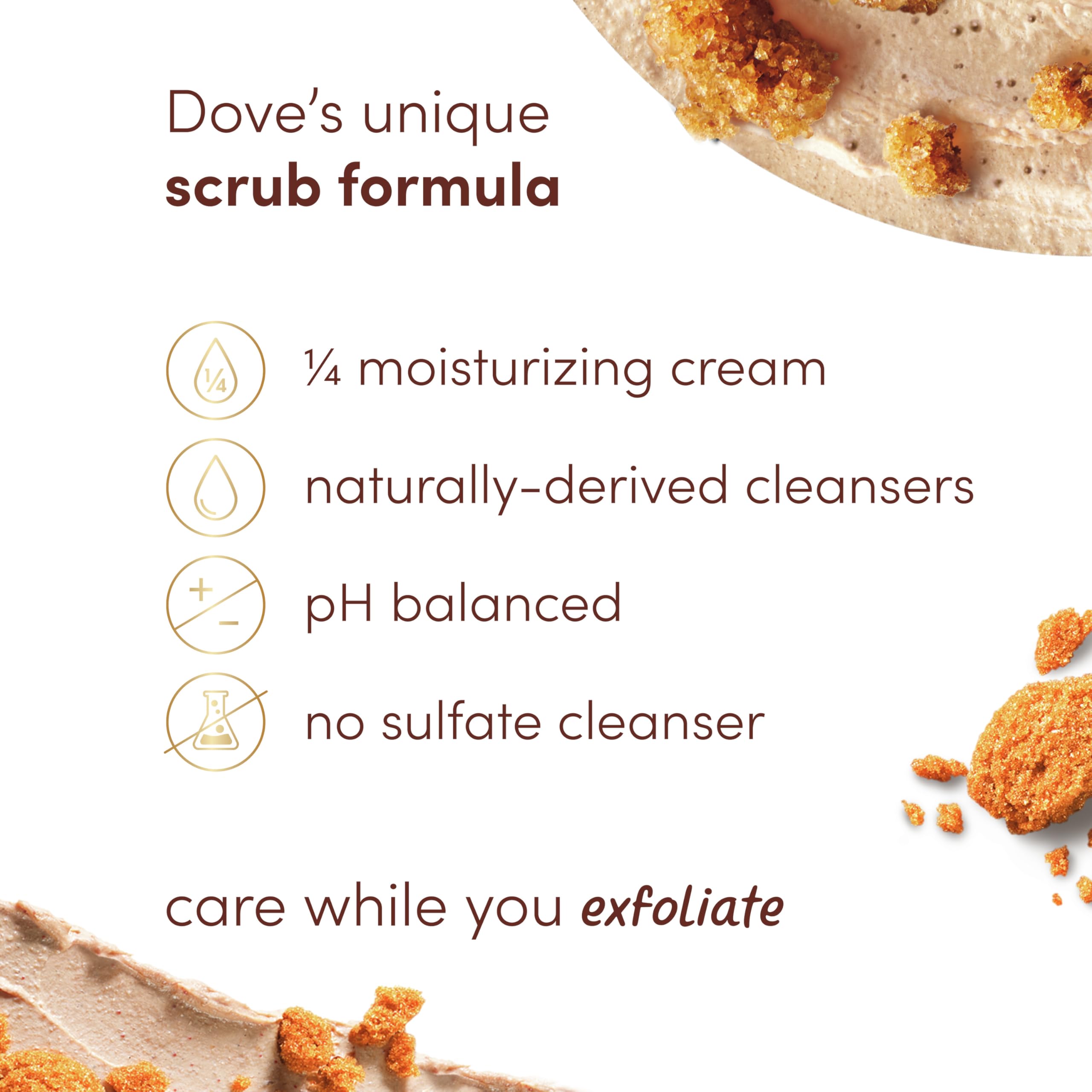 Foto 5 pulgar | Exfoliante Corporal Dove Brown Sugar & Coco Hidratante 443 Ml - Venta Internacional.