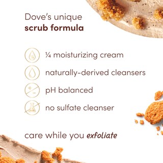 Foto 4 | Exfoliante Corporal Dove Brown Sugar & Coco Hidratante 443 Ml - Venta Internacional.