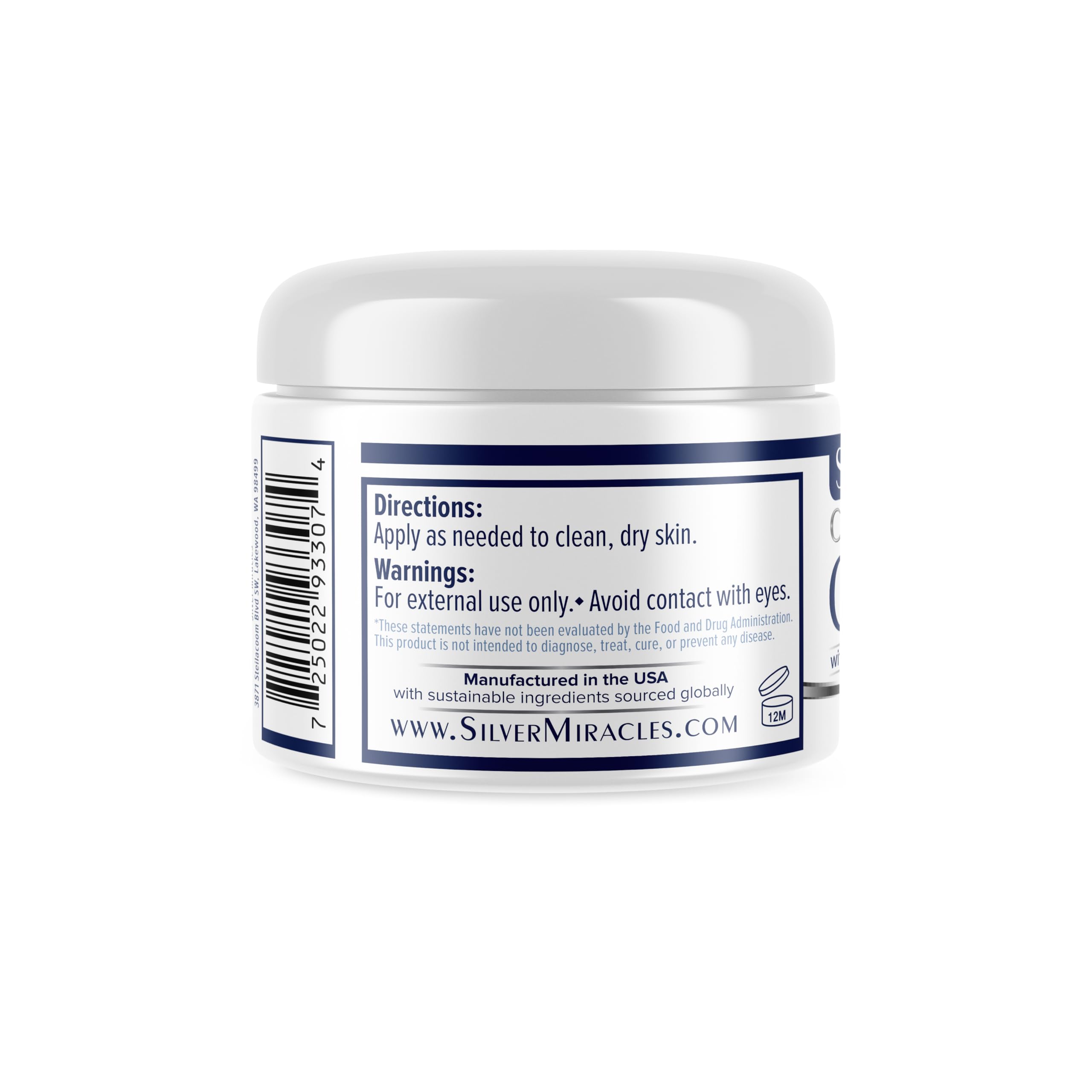Foto 4 pulgar | Crema Corporal Silver Miracles Colloidal Silver de 113.4 g-Venta Internacional