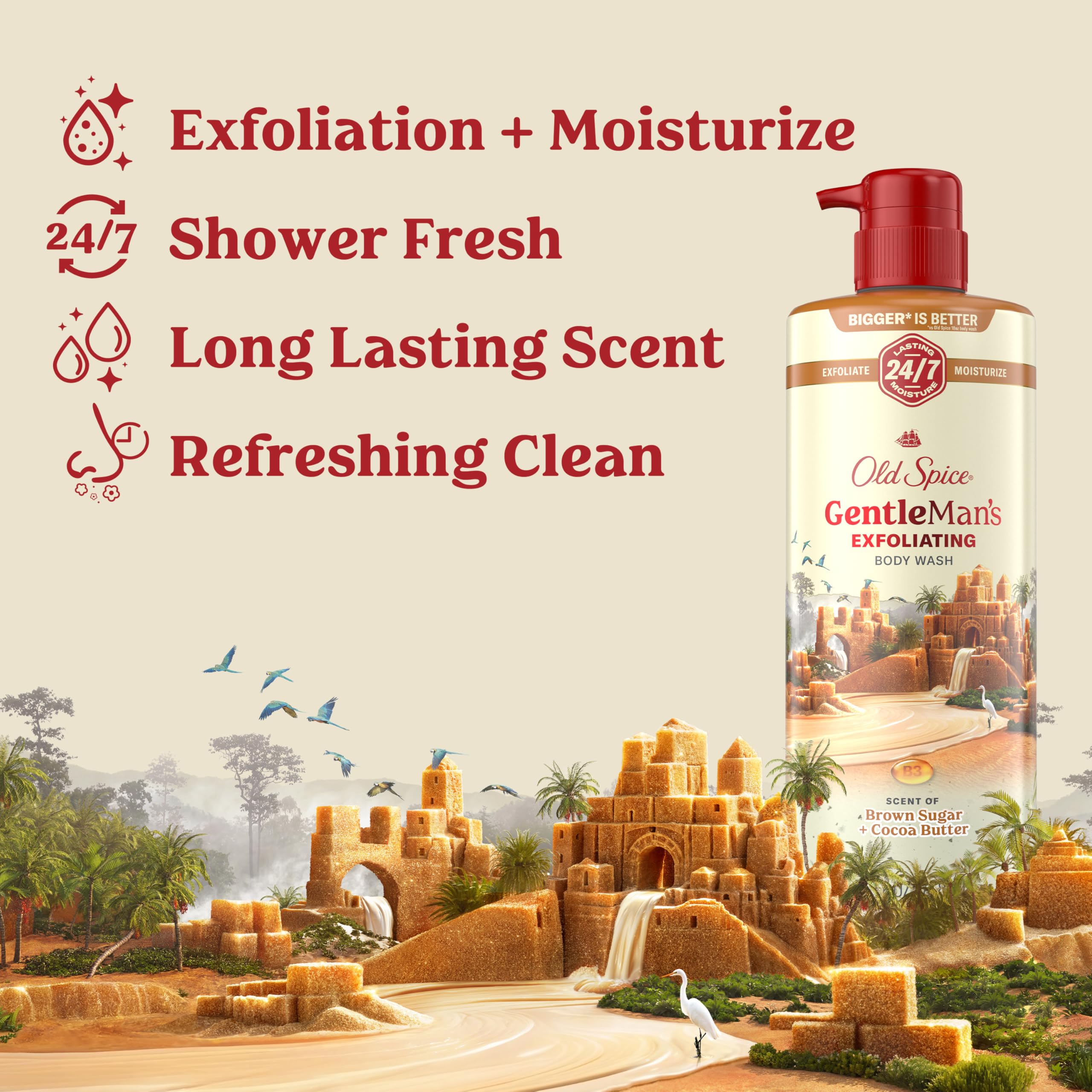 Foto 3 pulgar | Gel De Baño Old Spice Gentleman's Exfoliating 750 Ml Para Hombres - Venta Internacional.