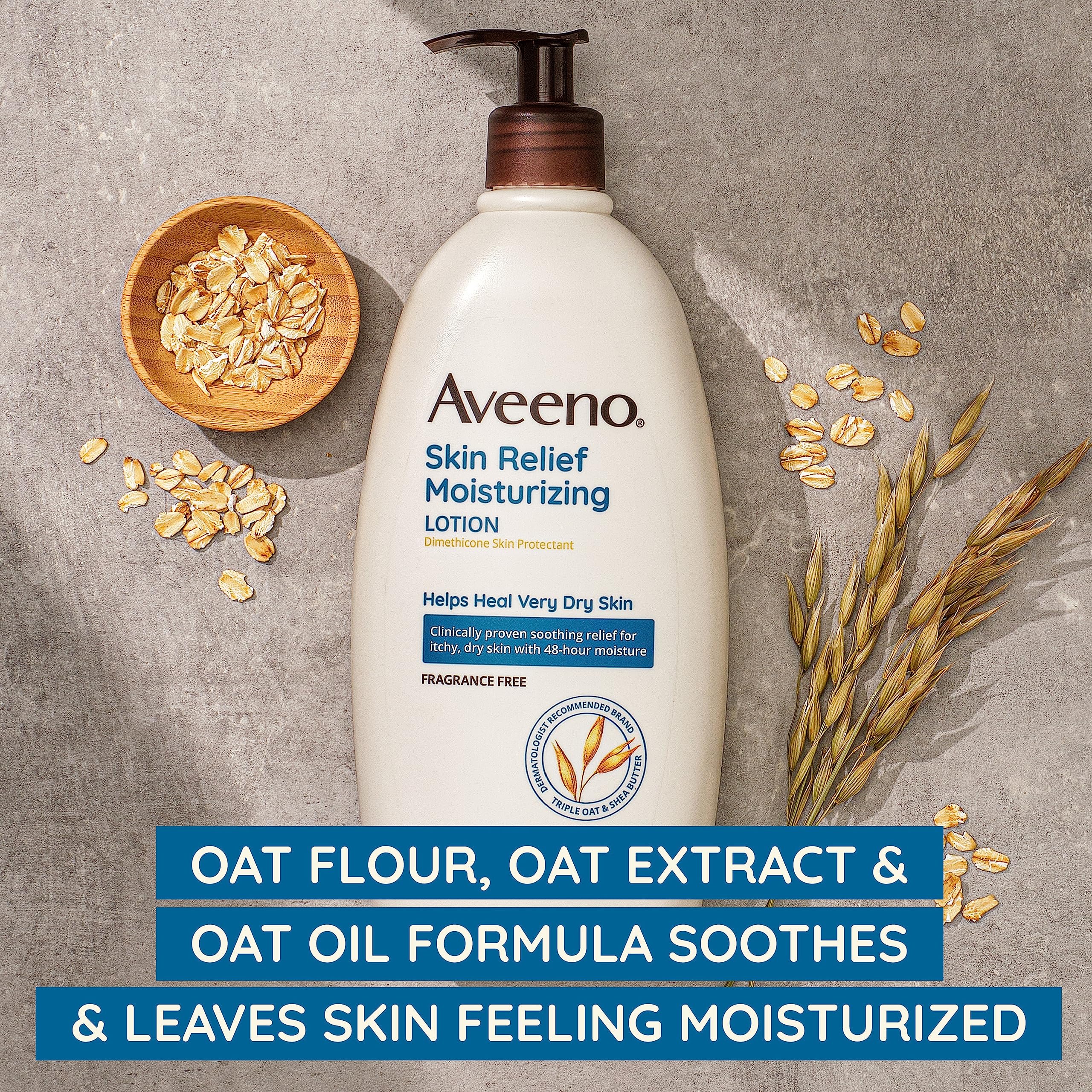 Foto 2 | Loción Hidratante Aveeno Skin Relief 24 Horas 354 ml - Venta Internacional