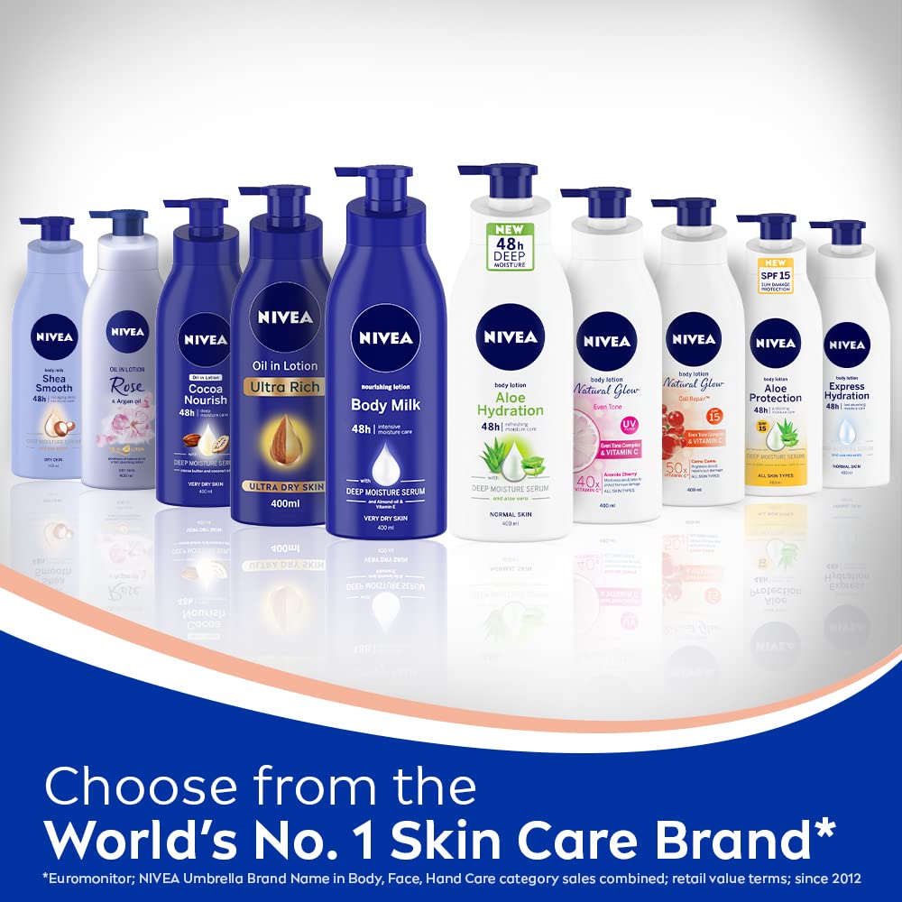 Foto 6 | Loción Corporal Nivea Natural Glow Cell Repair Spf 15 400 Ml - Venta Internacional.