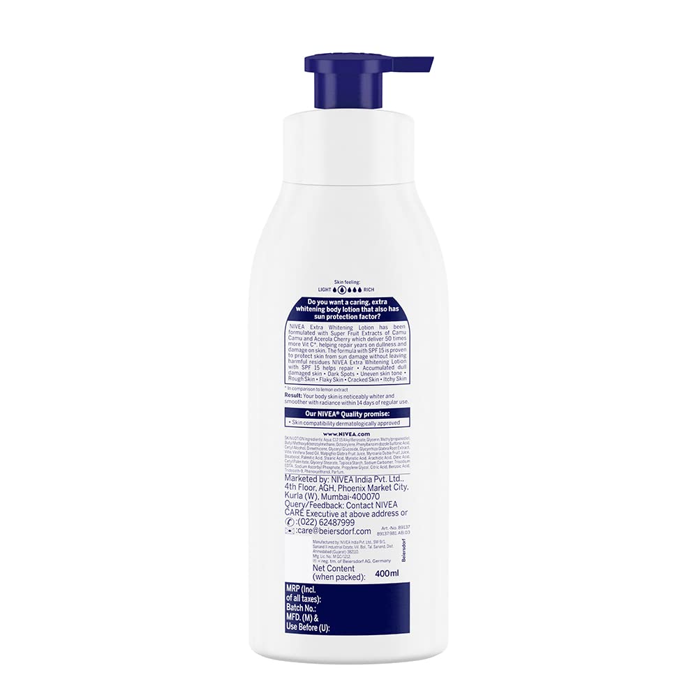 Foto 7 | Loción Corporal Nivea Natural Glow Cell Repair Spf 15 400 Ml - Venta Internacional.