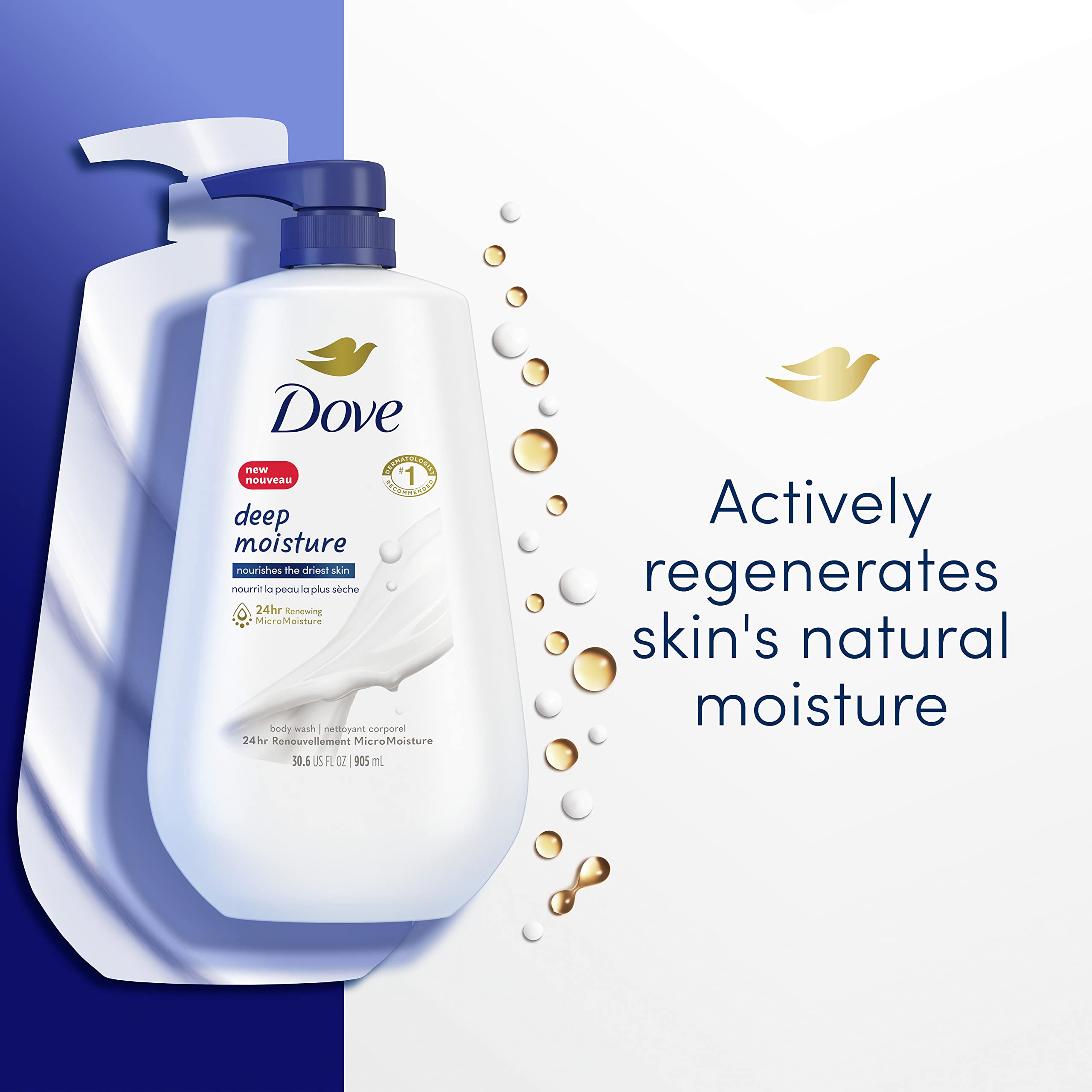 Foto 4 pulgar | Gel De Baño Dove Deep Moisture Para Piel Seca, 900 Ml - Venta Internacional.