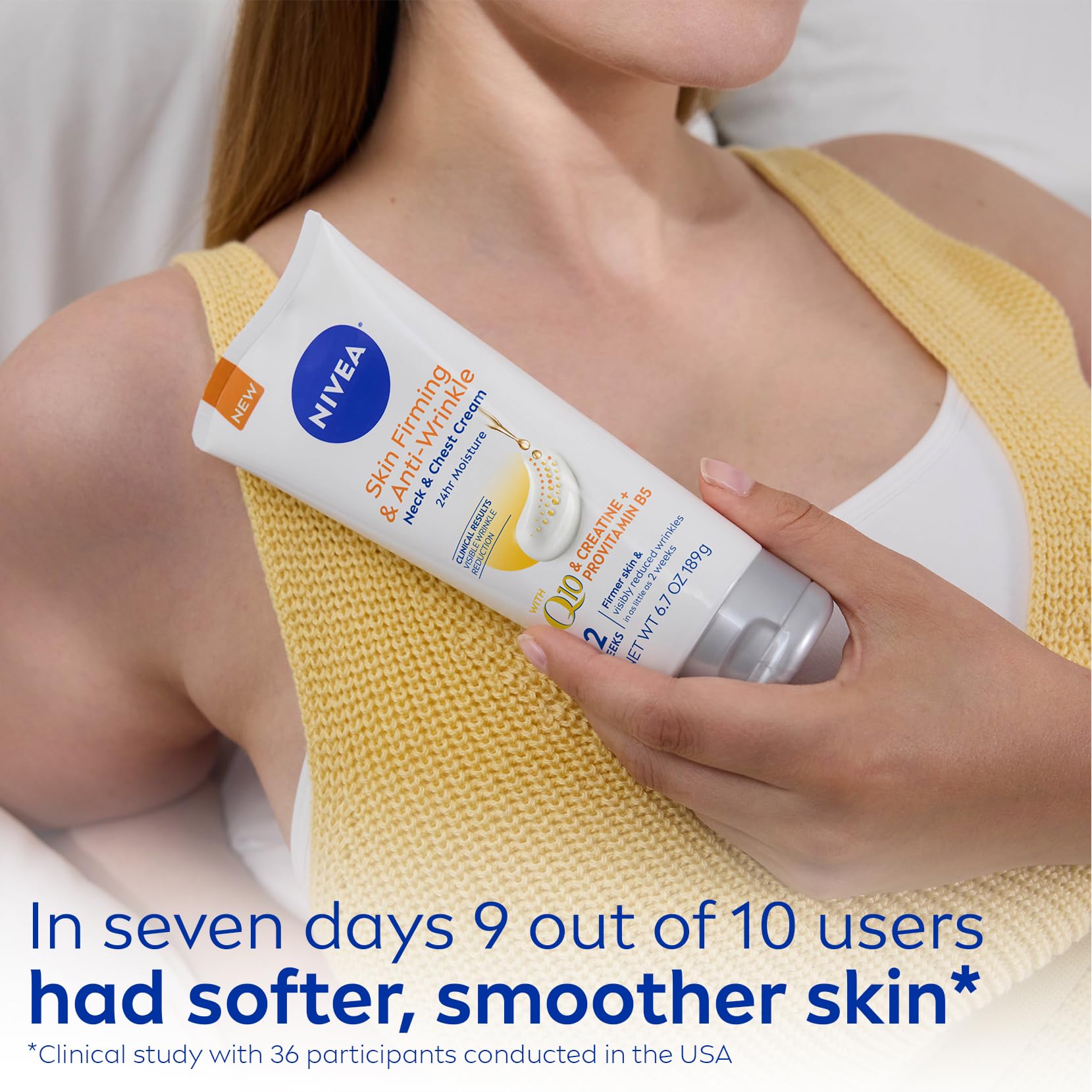 Foto 8 pulgar | Crema Nivea, Reafirmante, Antiarrugas, Cuello Y Pecho, 200 Ml - Venta Internacional.