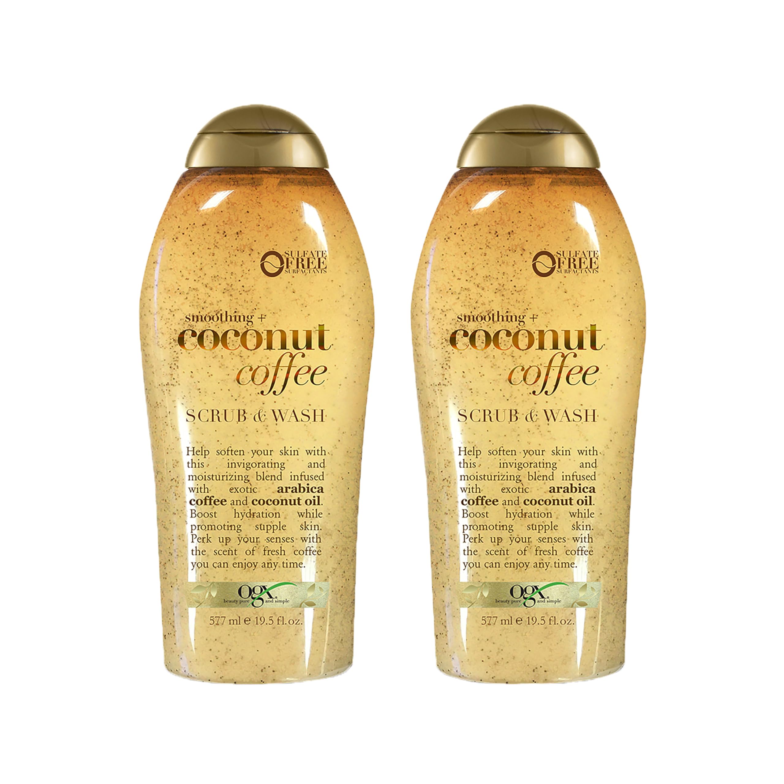 Foto 1 | Exfoliante Corporal Ogx Smoothing + Coconut Coffee, 575 Ml, Paquete De 2 - Venta Internacional.