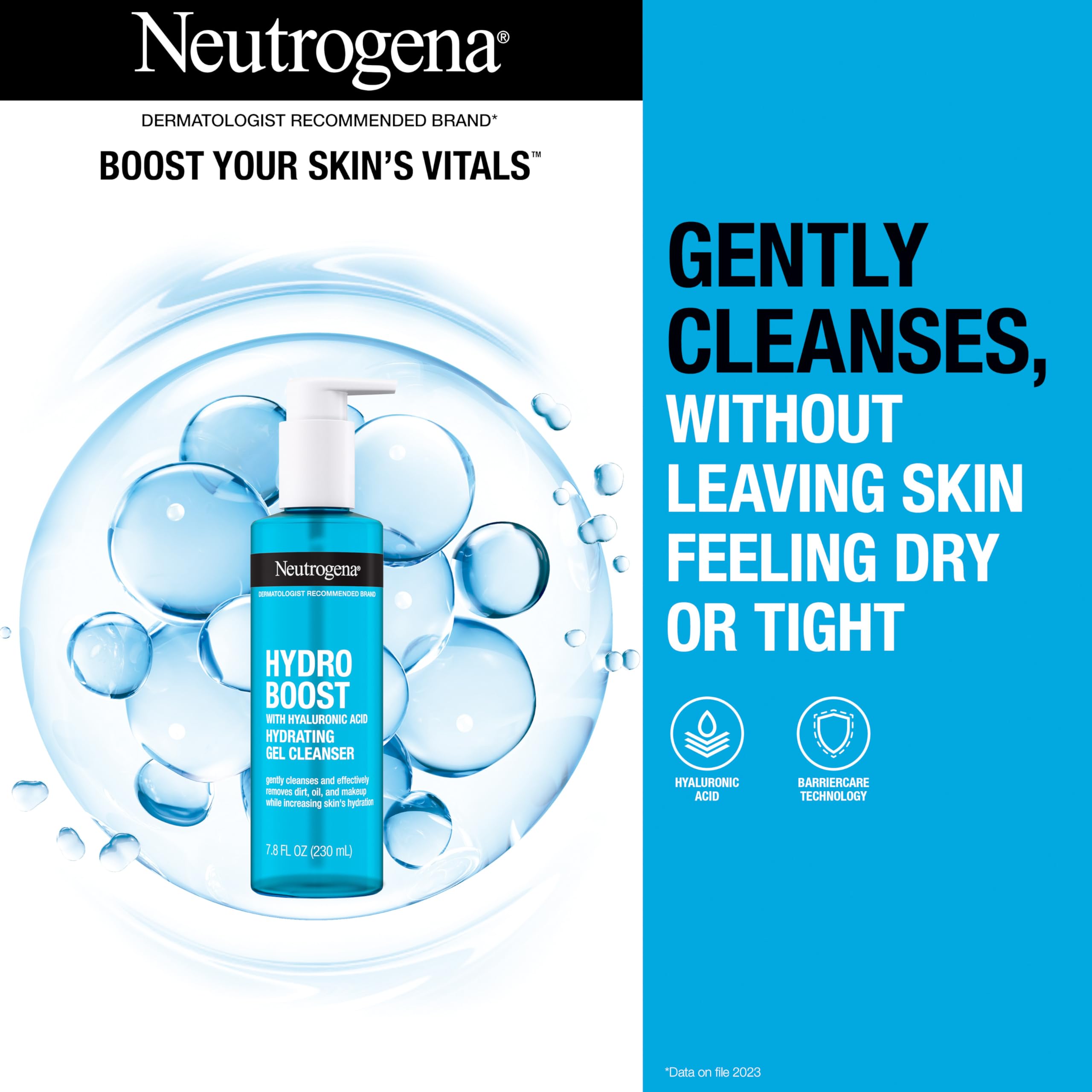 Foto 3 pulgar | Gel Limpiador Facial Neutrogena Hydro Boost 230 Ml Con Ácido Hialurónico - Venta Internacional.
