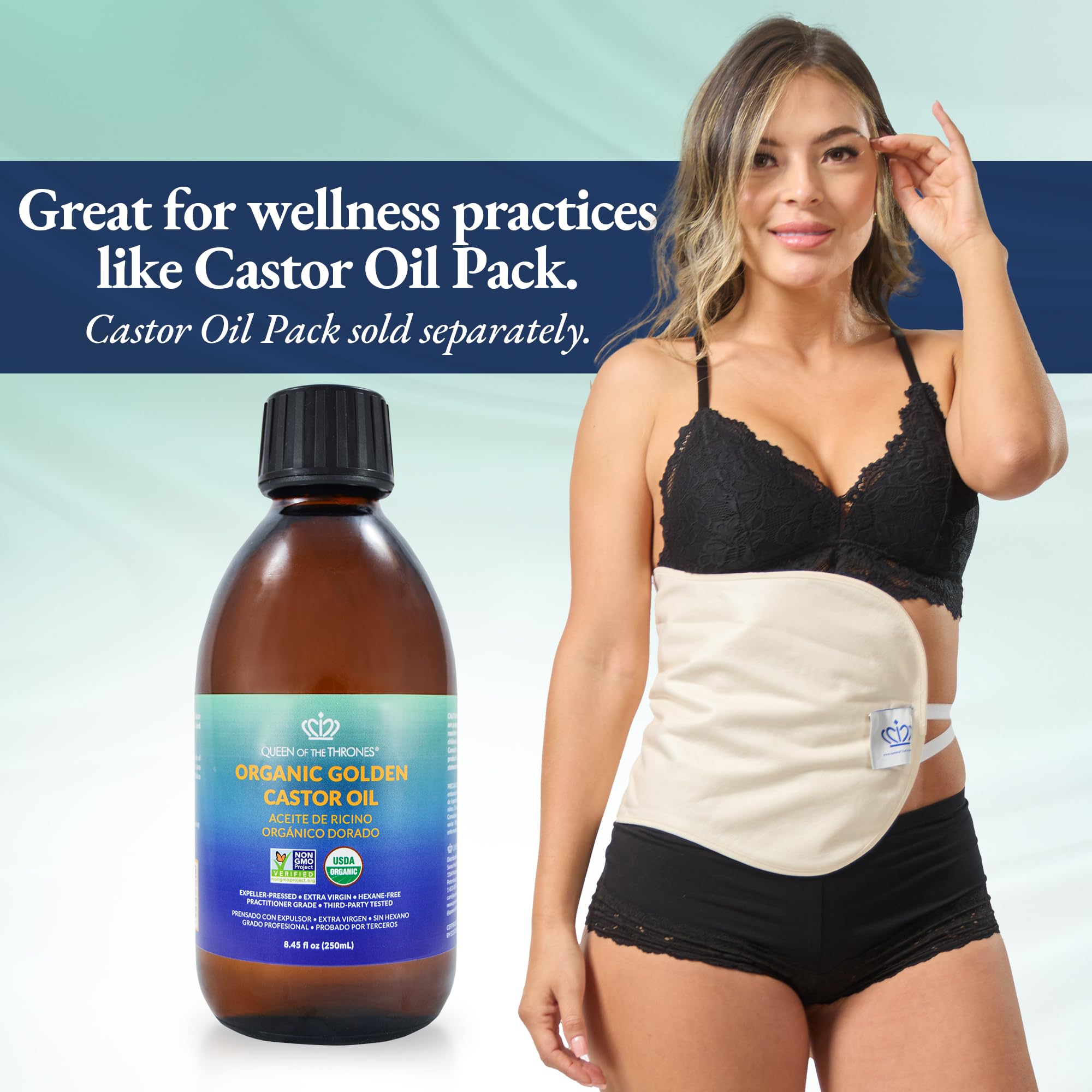 Foto 6 pulgar | Aceite De Ricino Queen Of The Thrones Organic Golden 250 Ml - Venta Internacional.