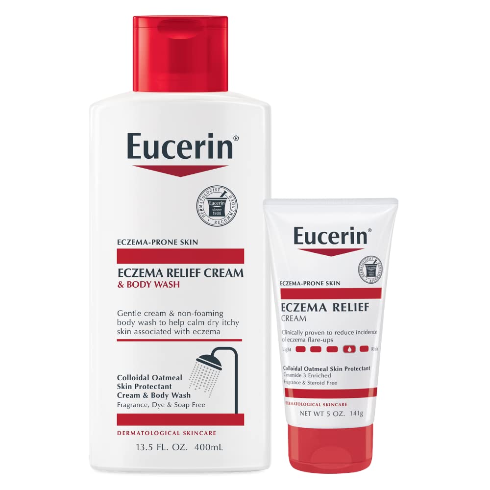 Foto 2 pulgar | Gel De Baño Y Crema Corporal, Paquete Múltiple Eucerin Eczema Relief - Venta Internacional.