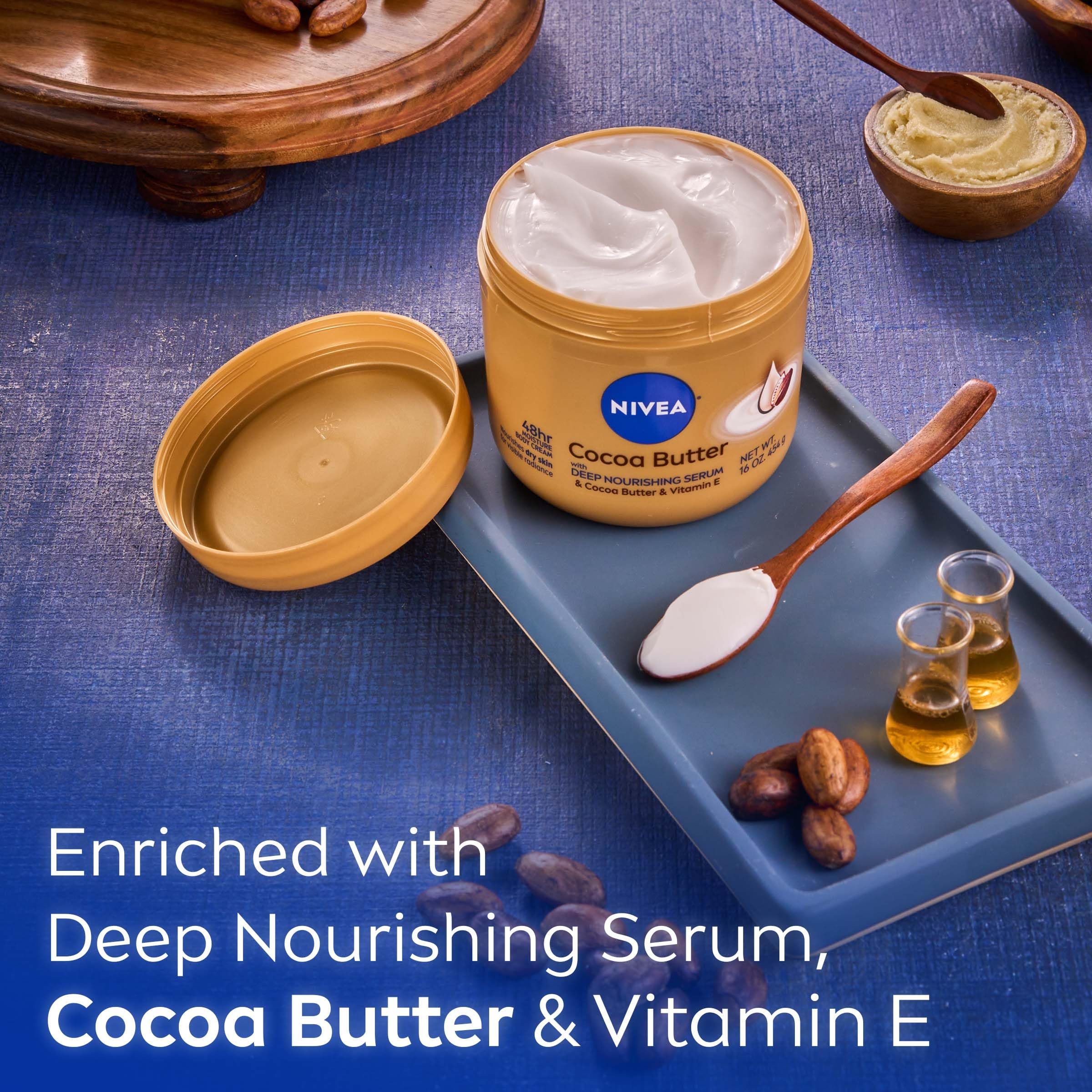 Foto 5 pulgar | Crema Corporal Nivea Con Manteca De Cacao Con Sérum Nutritivo Profundo 480 Ml - Venta Internacional.