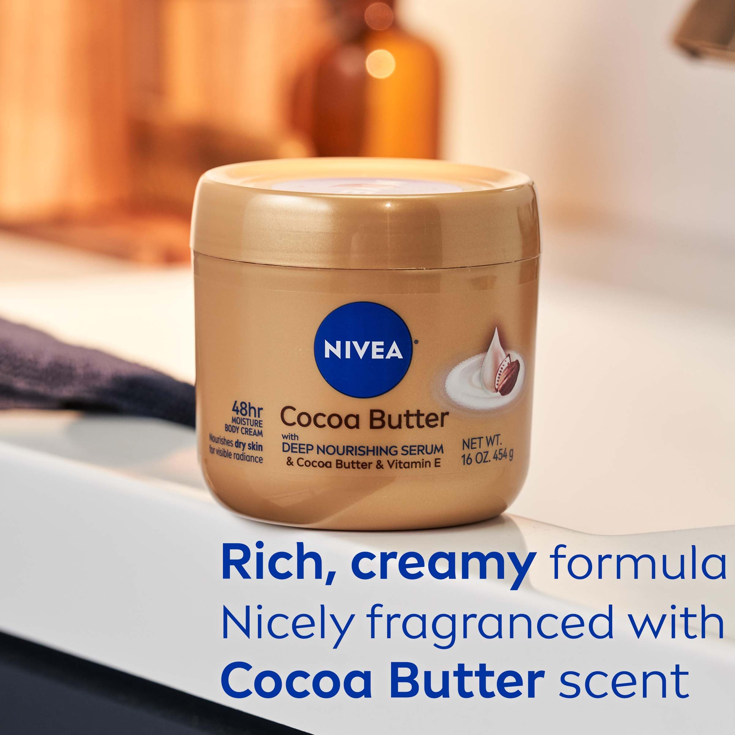 Foto 8 pulgar | Crema Corporal Nivea Con Manteca De Cacao Con Sérum Nutritivo Profundo 480 Ml - Venta Internacional.