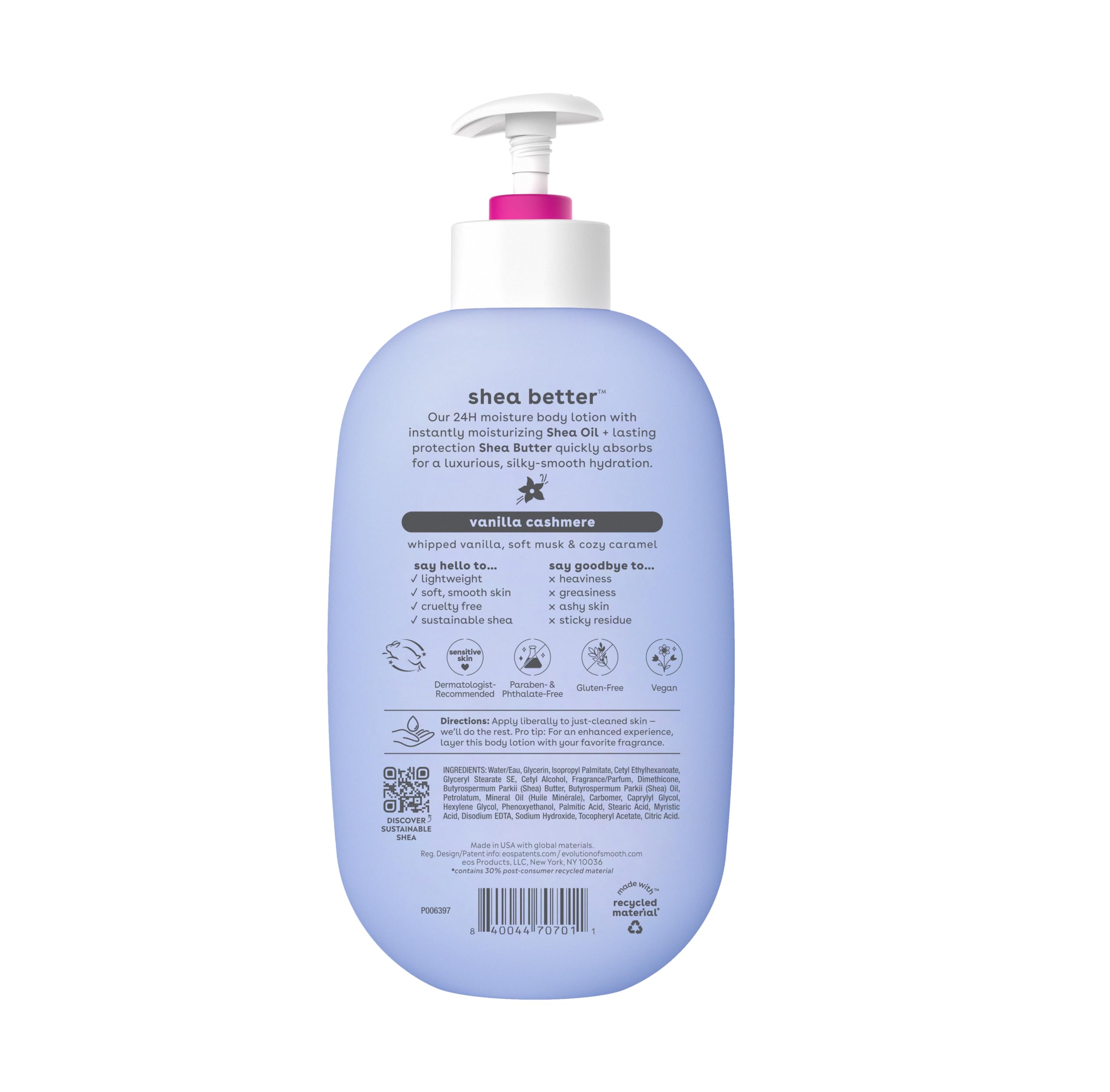 Foto 8 pulgar | Loción Corporal Eos Shea Better Vanilla Cashmere 473 Ml Vegan - Venta Internacional.