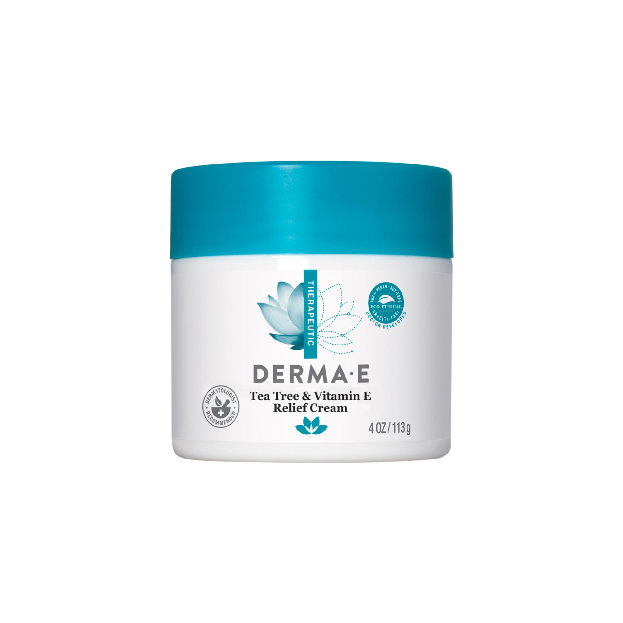 Crema Derma E Para Aliviar El Árbol Del Té Y La Vitamina E, 120 Ml - Venta Internacional.
