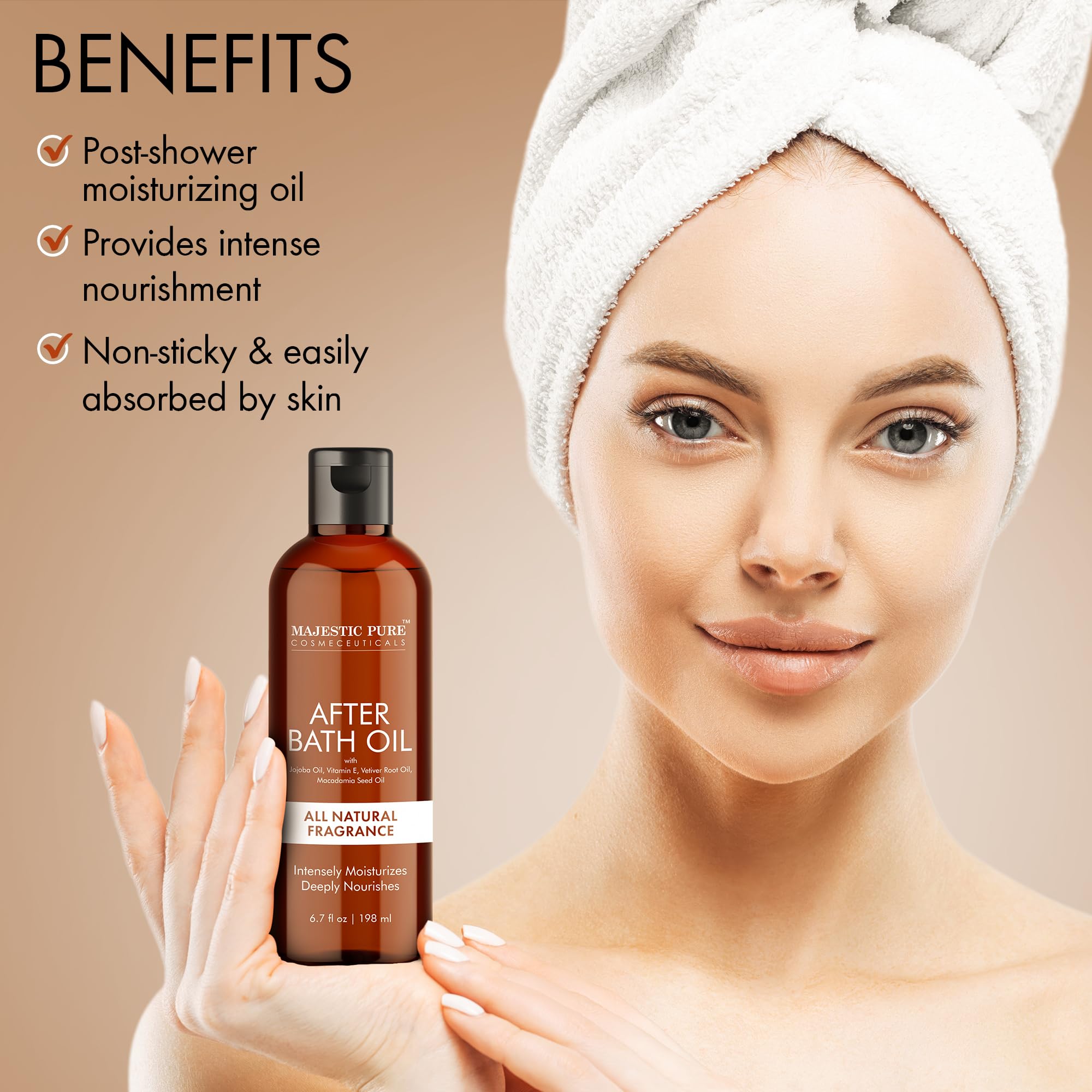 Foto 5 pulgar | Aceite Para Después Del Baño Majestic Pure Repair Para Piel Seca, 200 Ml - Venta Internacional.