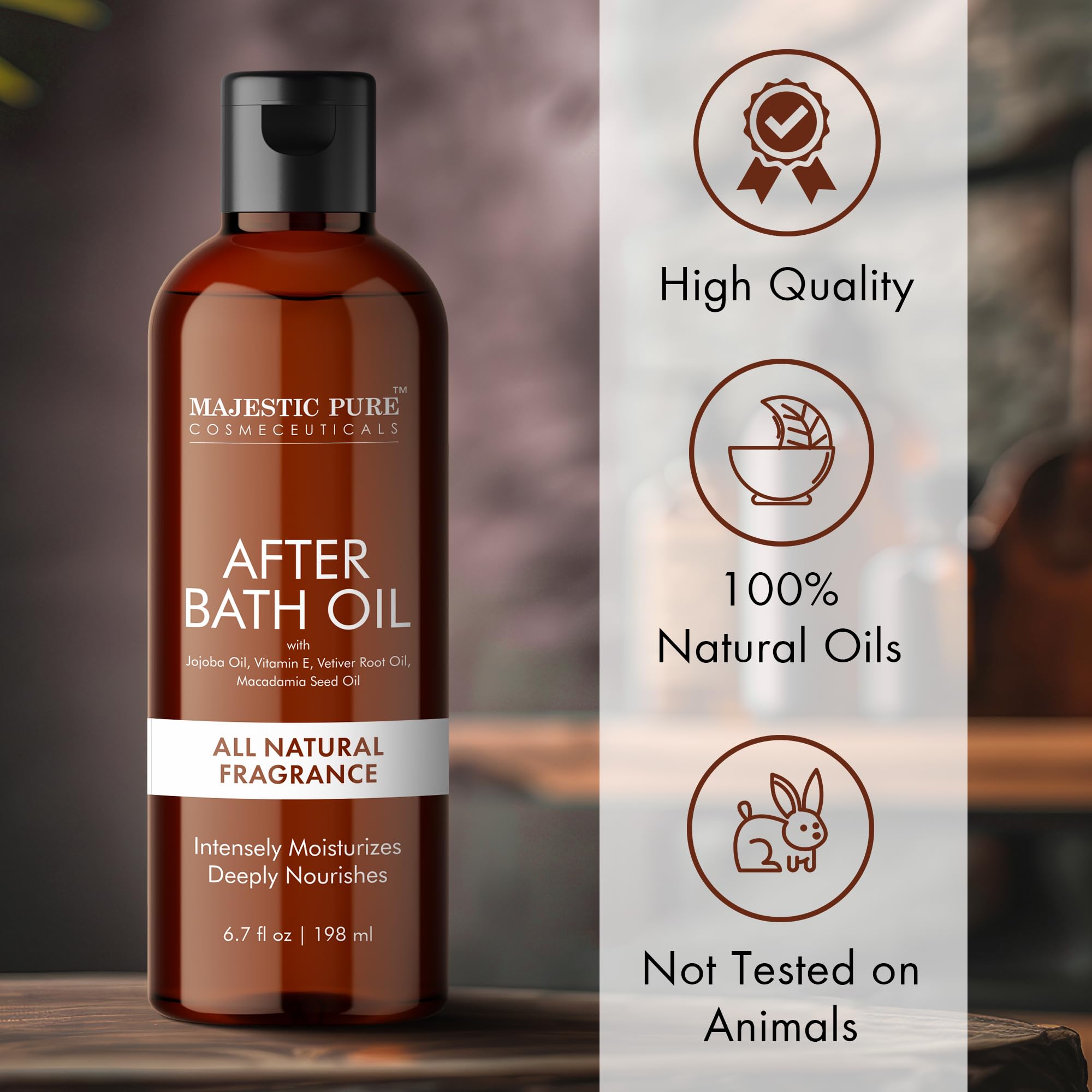 Foto 7 pulgar | Aceite Para Después Del Baño Majestic Pure Repair Para Piel Seca, 200 Ml - Venta Internacional.