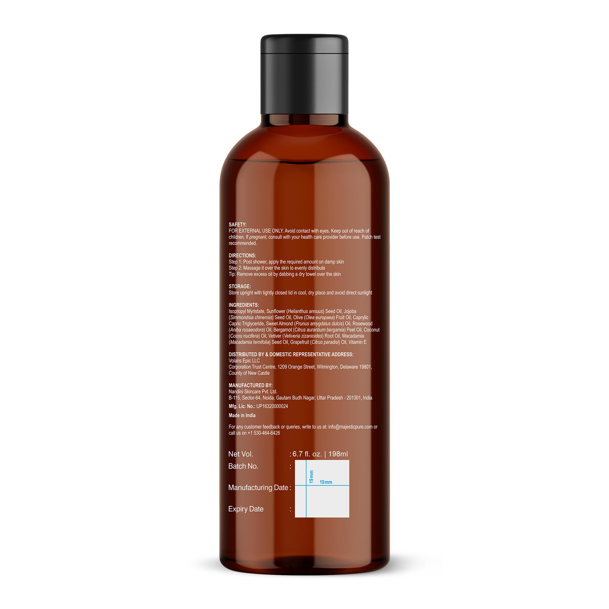 Foto 8 pulgar | Aceite Para Después Del Baño Majestic Pure Repair Para Piel Seca, 200 Ml - Venta Internacional.