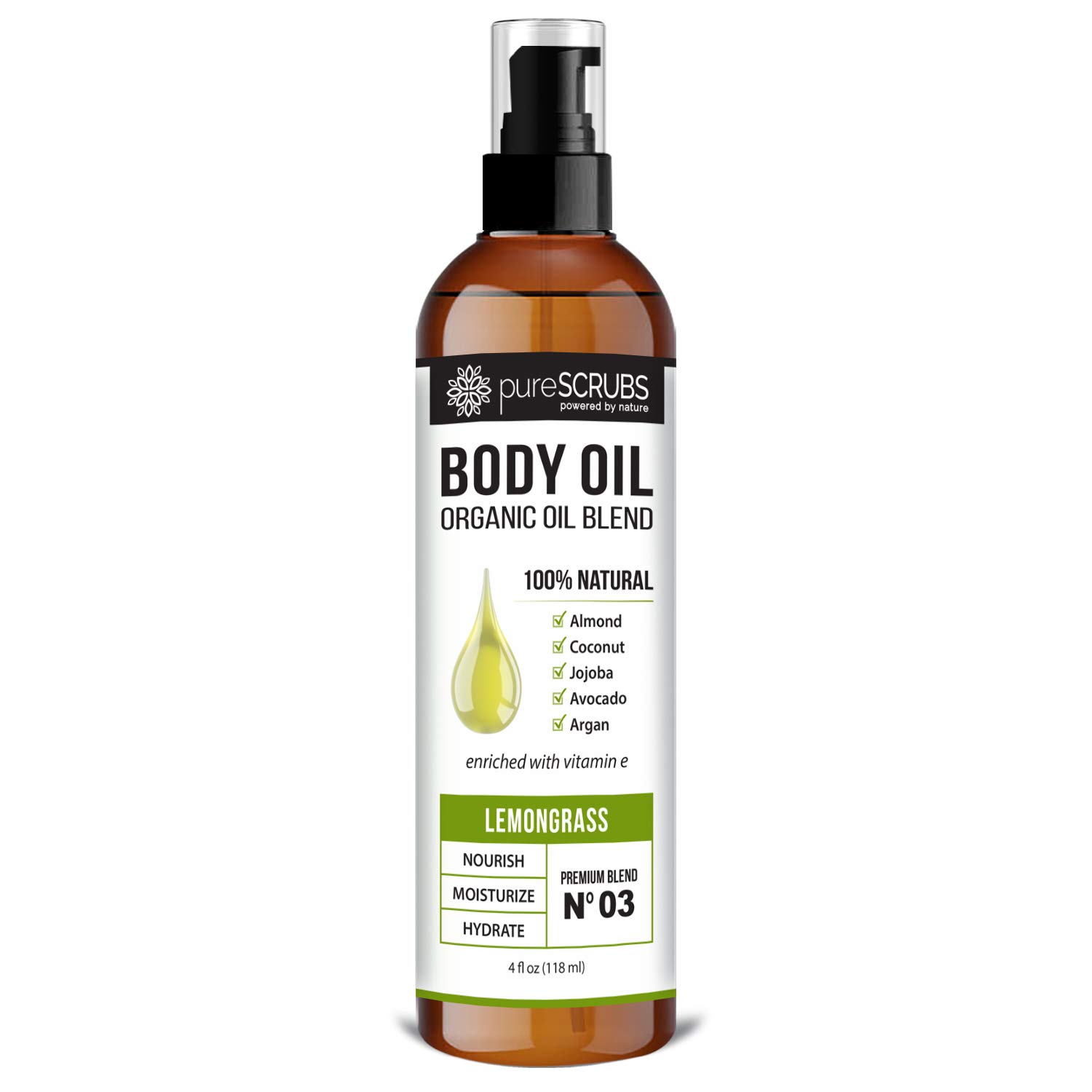 Foto 2 pulgar | Aceite Corporal Purescrubs Ultra Hidratante Lemongrass 120 Ml - Venta Internacional.