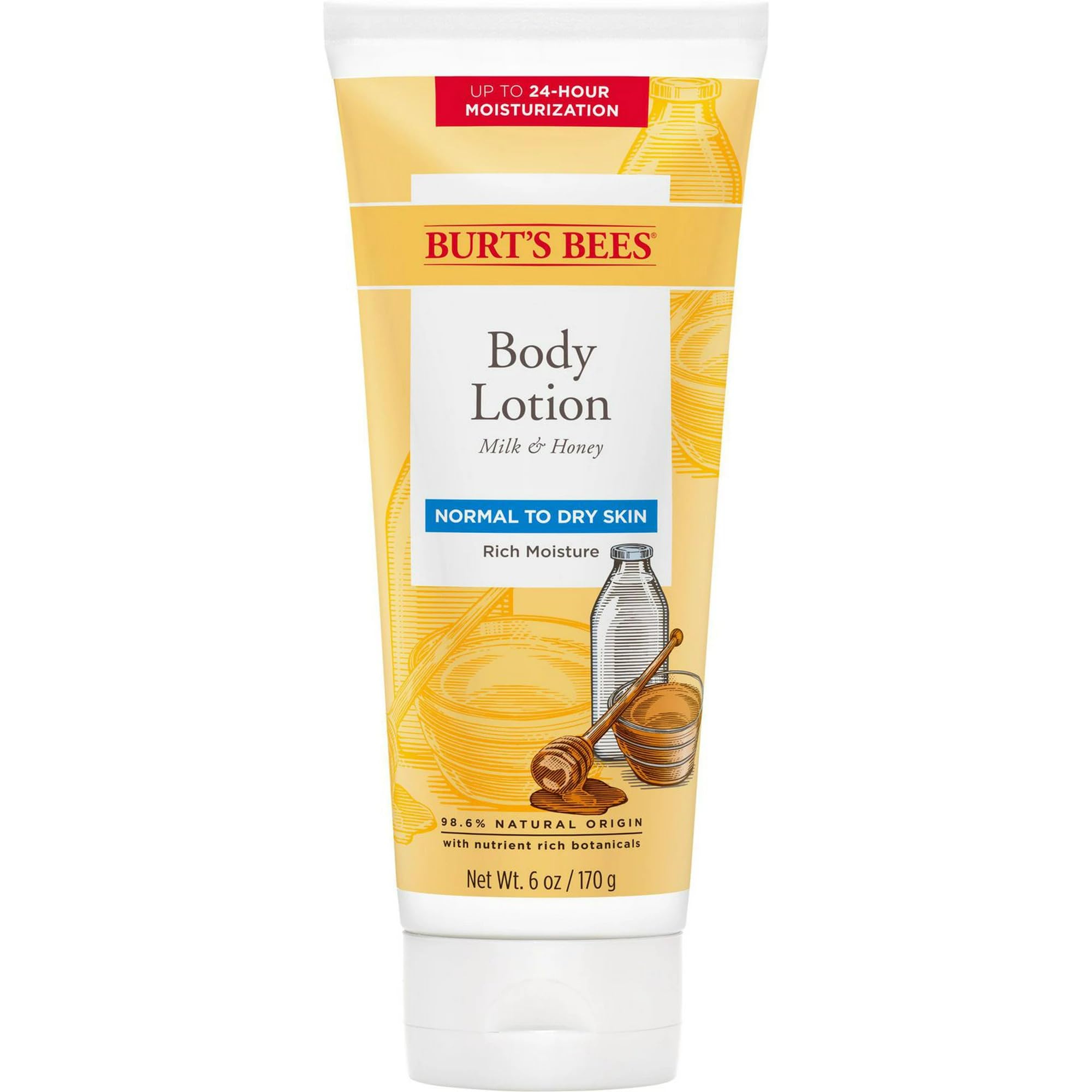 Foto 2 pulgar | Loción Corporal Burt's Bees, Leche Y Miel Naturalmente Nutritivas, 180 Ml - Venta Internacional.