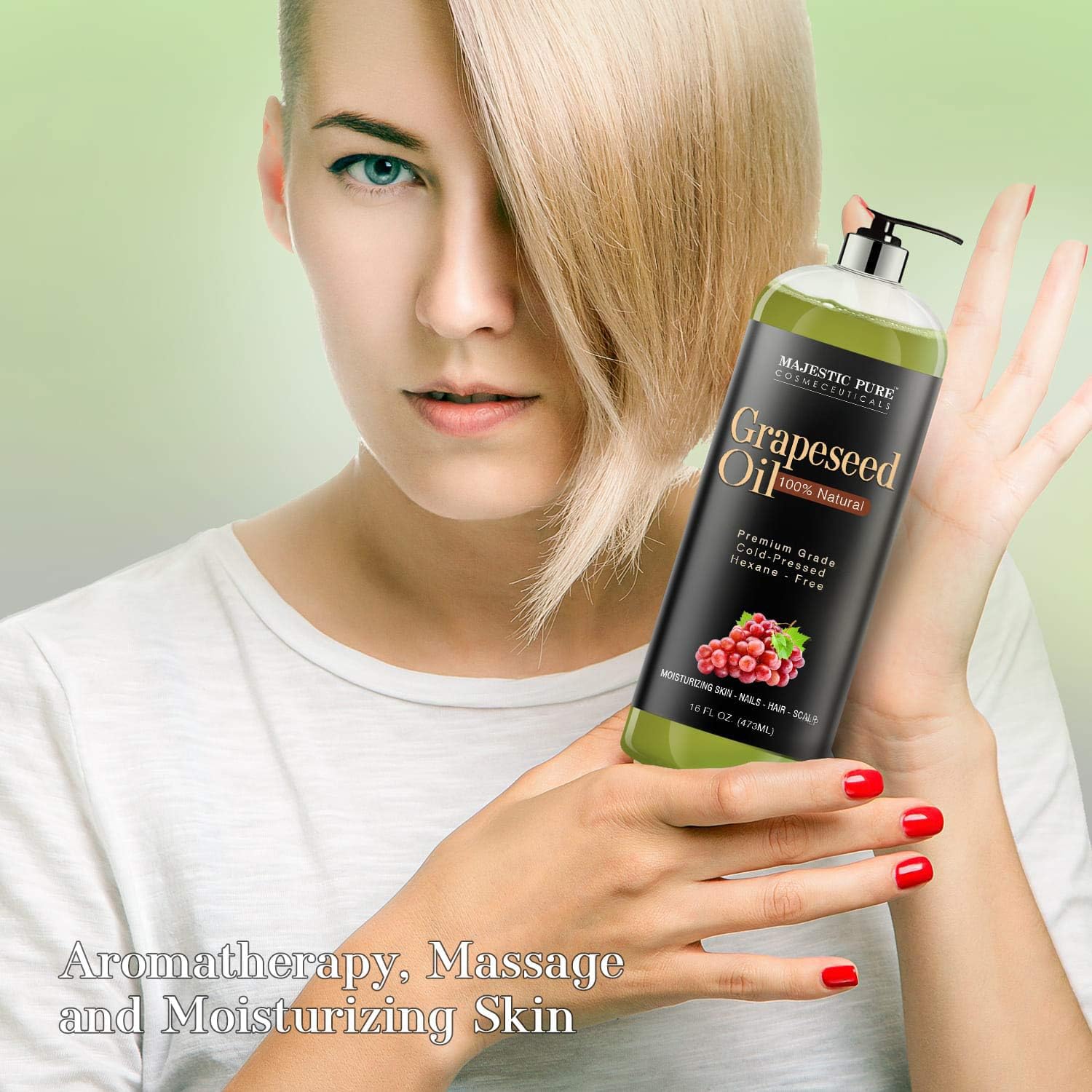 Foto 3 | Aceite De Semilla De Uva Majestic Pure, Puro Y Natural, 480 Ml - Venta Internacional.