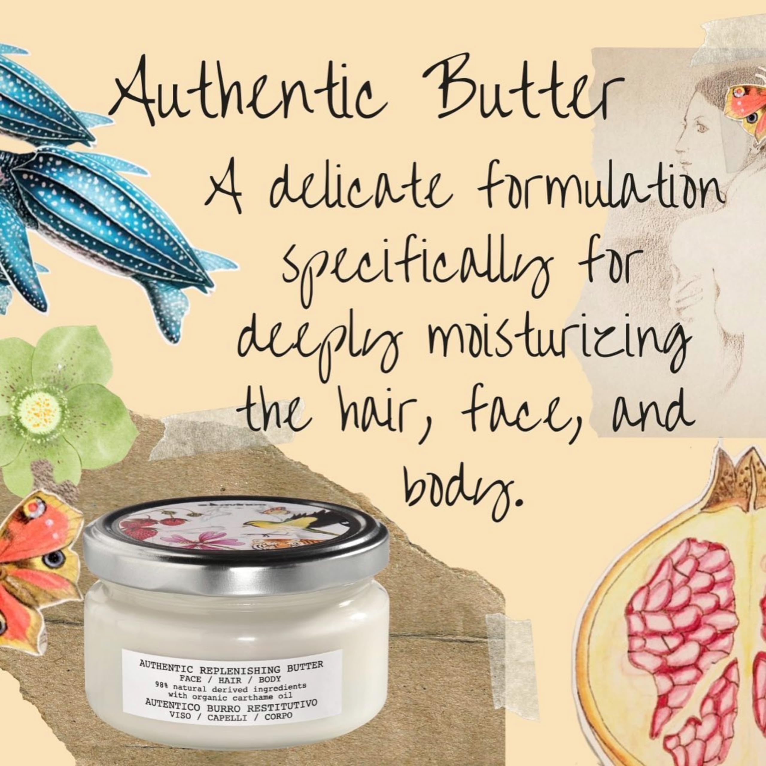 Foto 4 pulgar | Manteca Hidratante Davines Authentic Replenishing 200 Ml - Venta Internacional.