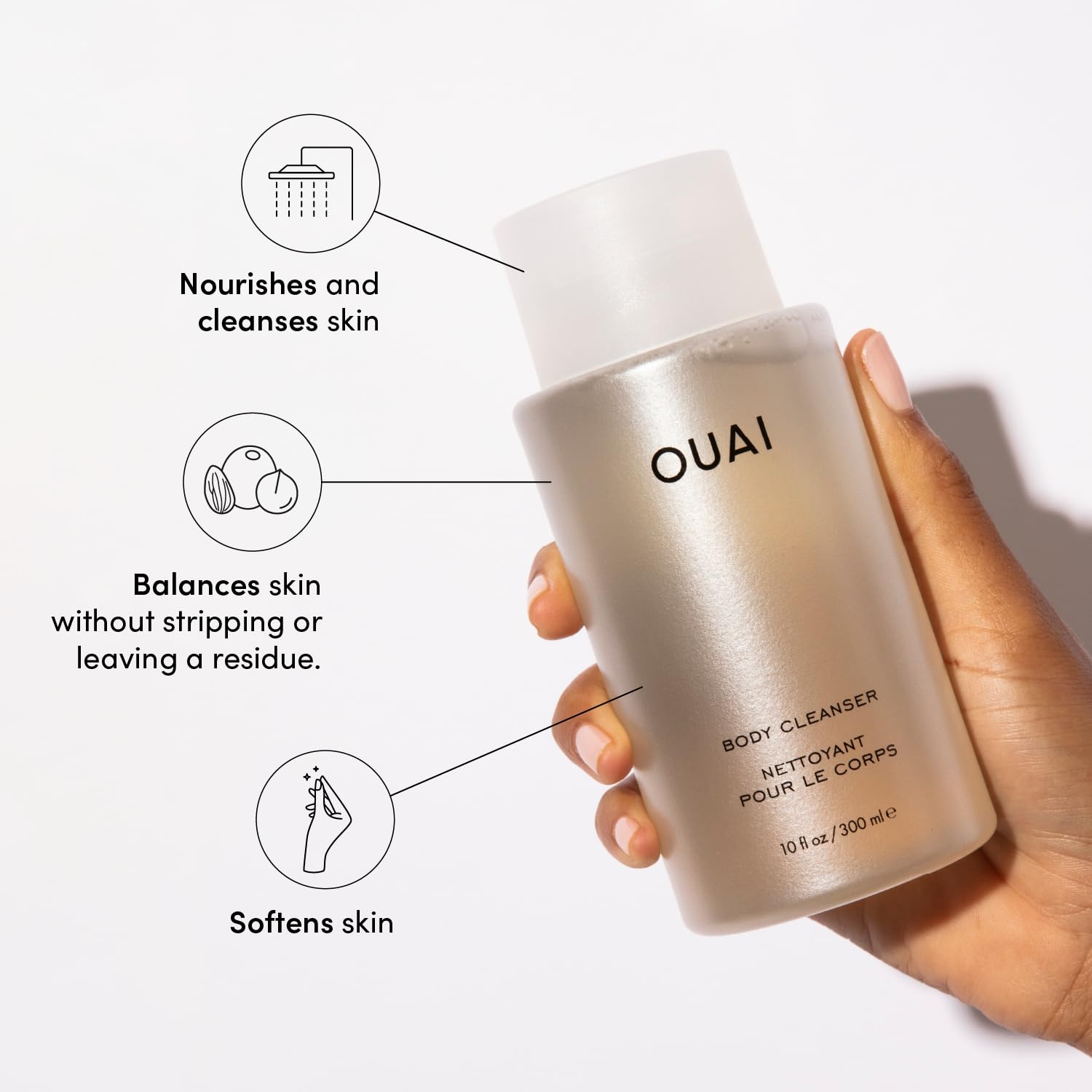 Foto 2 | Limpiador Corporal Ouai Dean Street Con Aceite De Jojoba Y Aceite De Rosa Mosqueta 300 Ml - Venta Internacional.