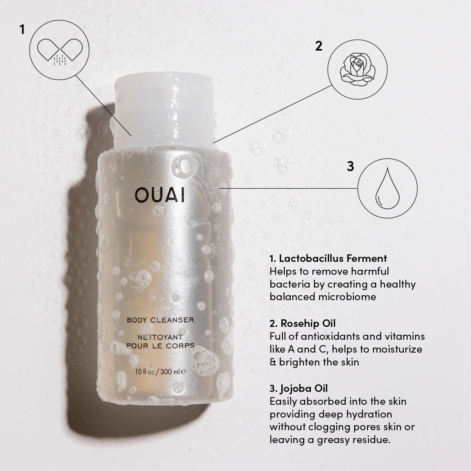Foto 4 pulgar | Limpiador Corporal Ouai Dean Street Con Aceite De Jojoba Y Aceite De Rosa Mosqueta 300 Ml - Venta Internacional.