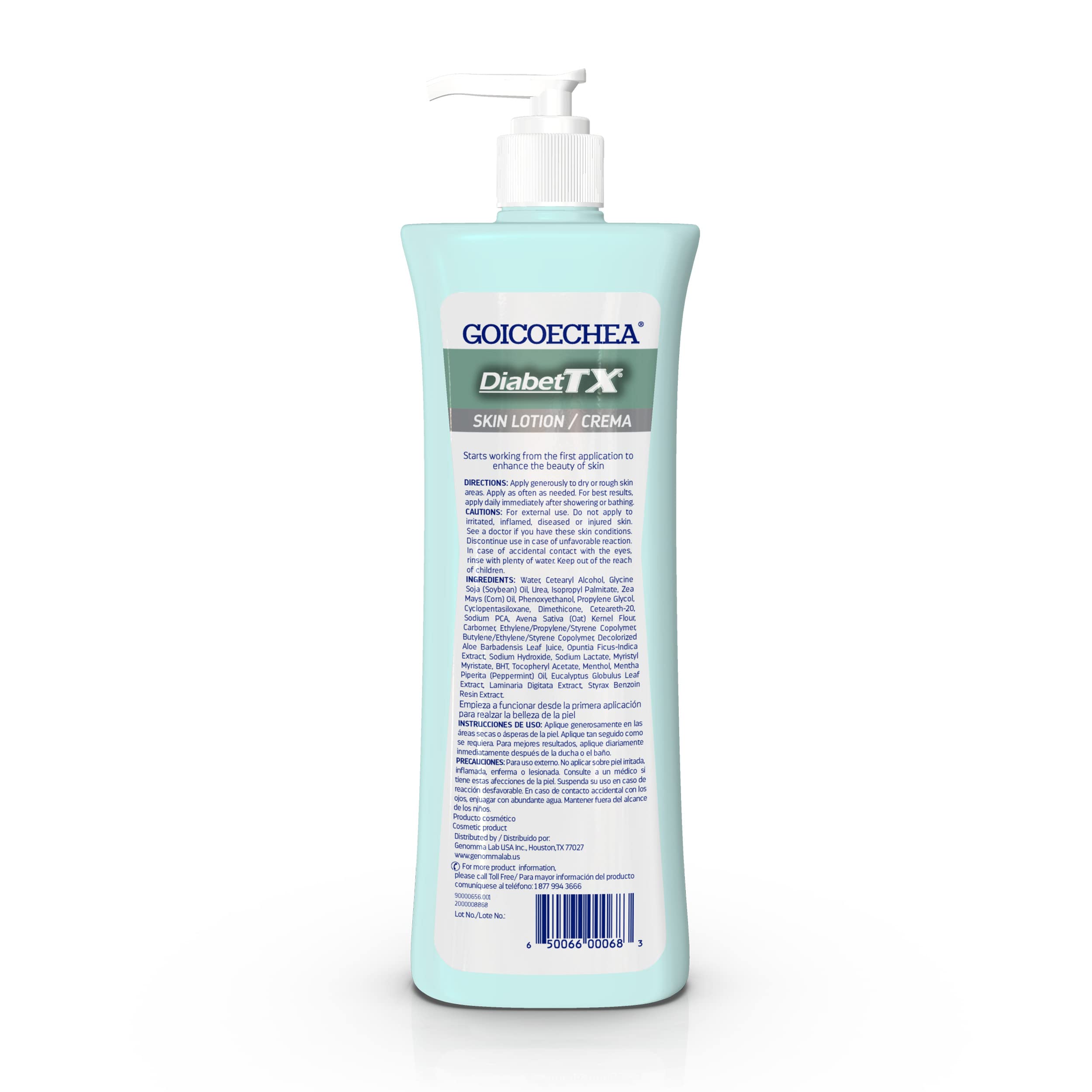 Foto 6 pulgar | Gel Hidratante Goicoechea Diabet Tx Para Piel Seca, 400 Ml (paquete De 3) - Venta Internacional.