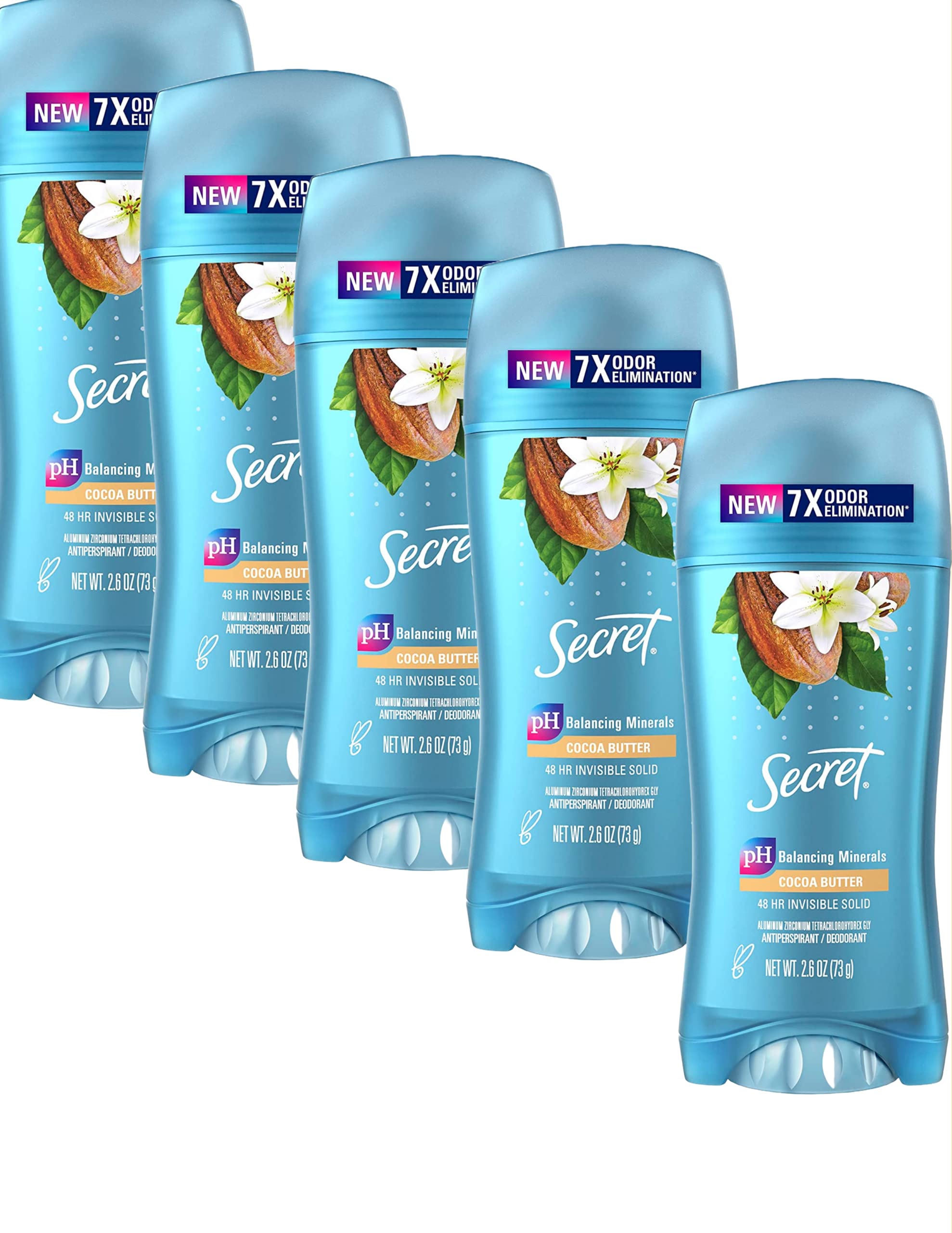 Desodorante Secret Scent Expressions, Manteca De Coco, 76 Ml (paquete De 5) - Venta Internacional.